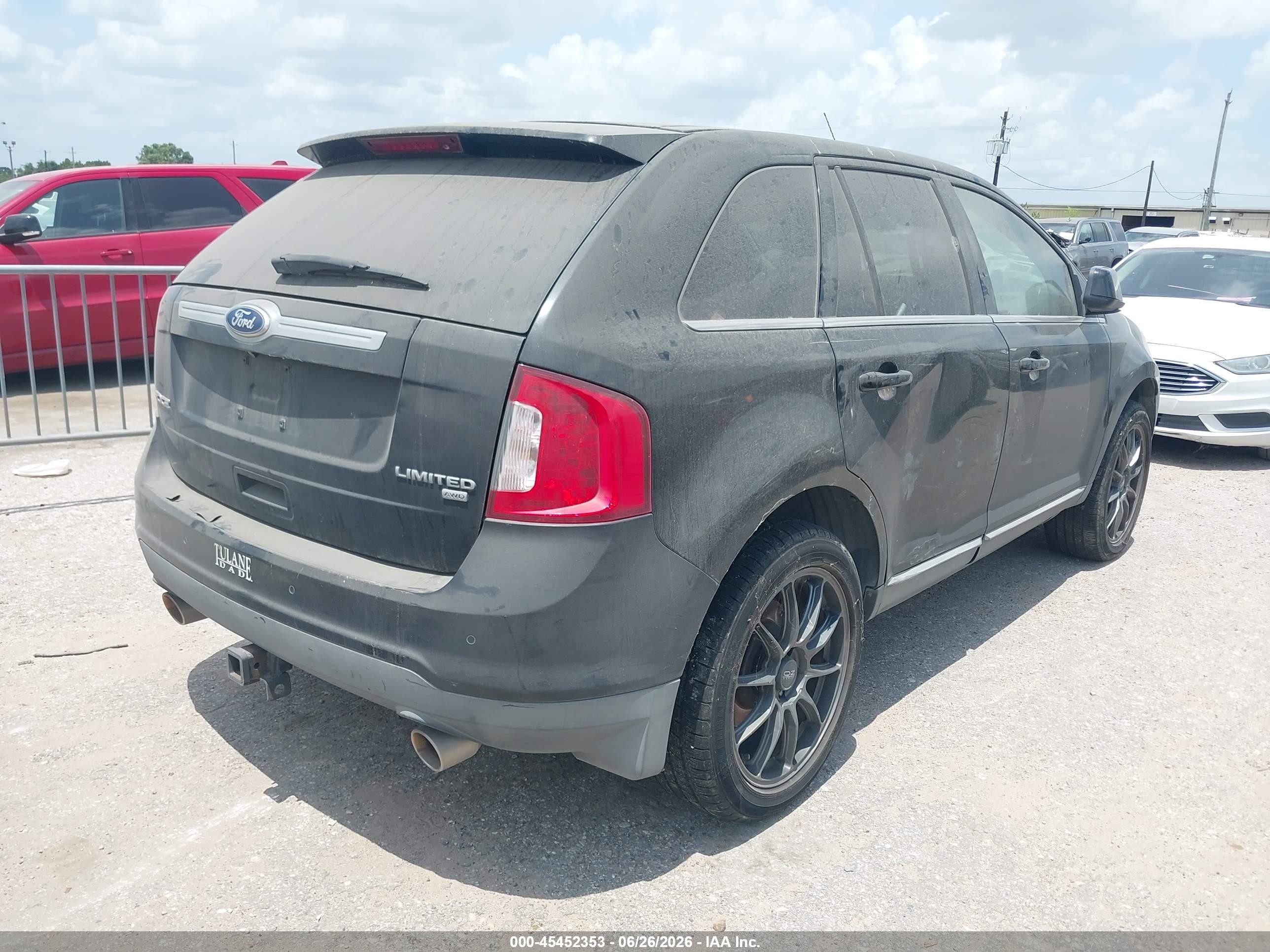 2011 Ford Edge Limited Black vin: 2FMDK4KC6BBA71503