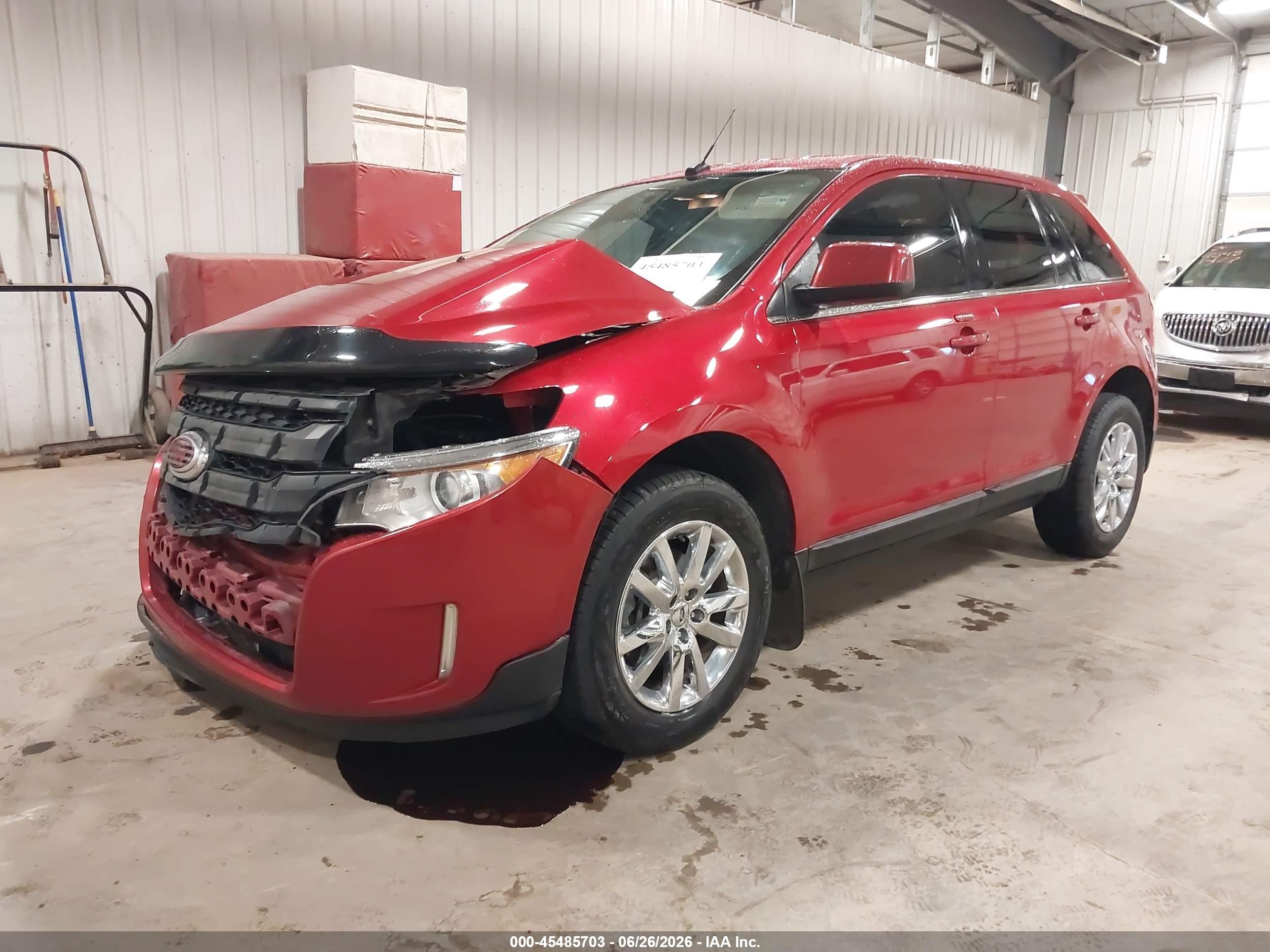 2011 Ford Edge Limited Red vin: 2FMDK4KC6BBA77589