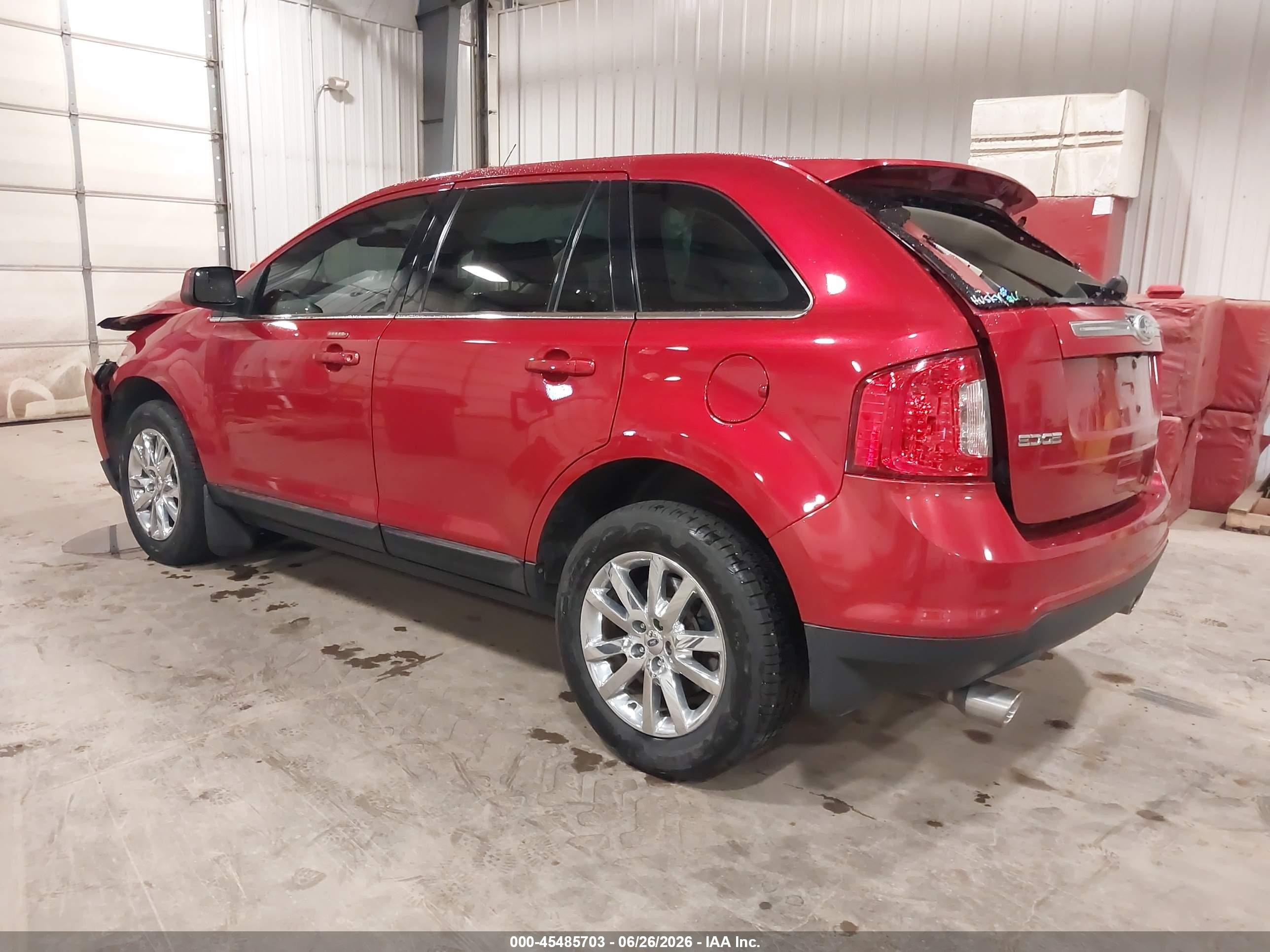 2011 Ford Edge Limited Red vin: 2FMDK4KC6BBA77589