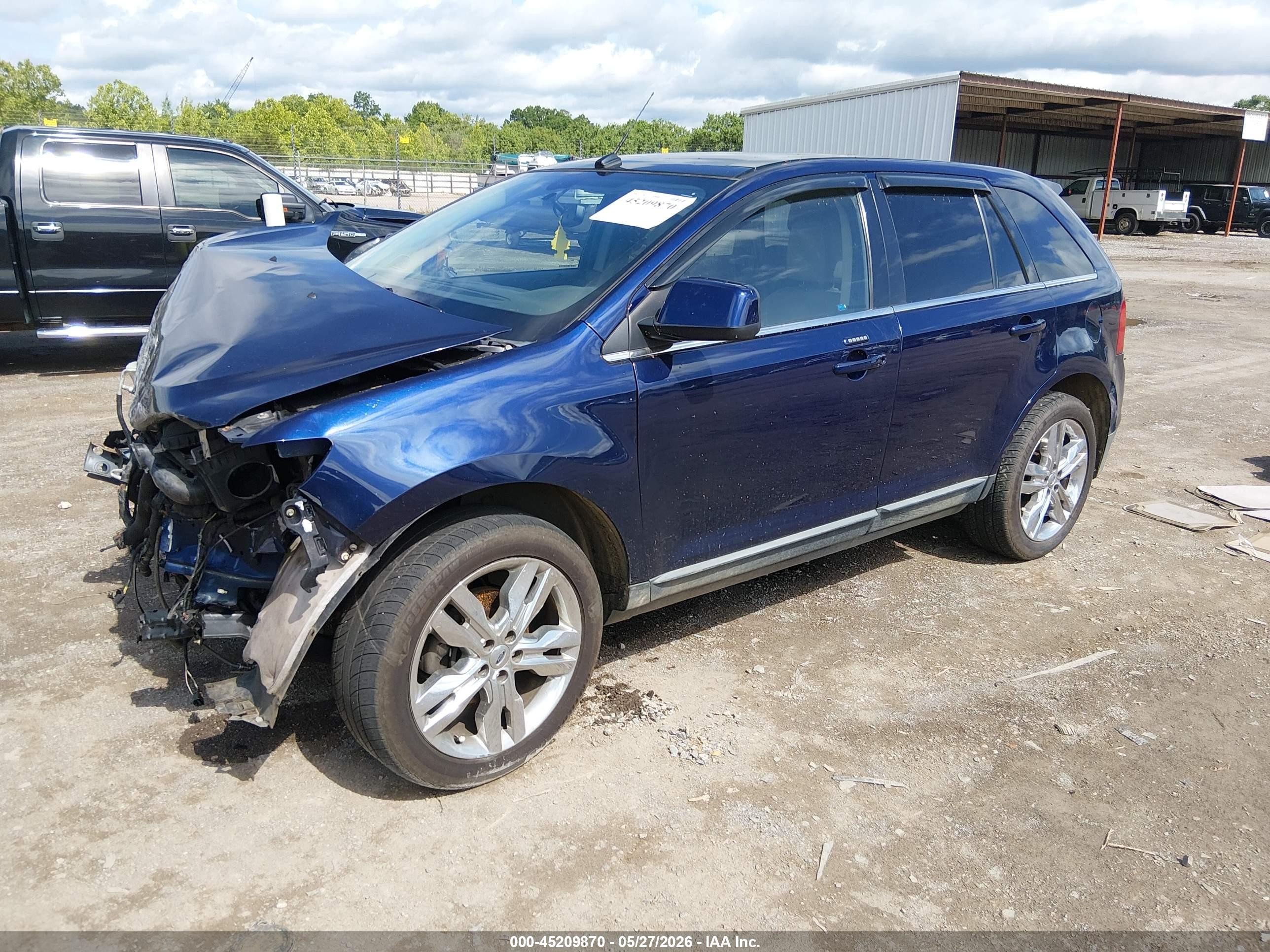 2011 Ford Edge Limited Blue vin: 2FMDK4KC6BBA95025
