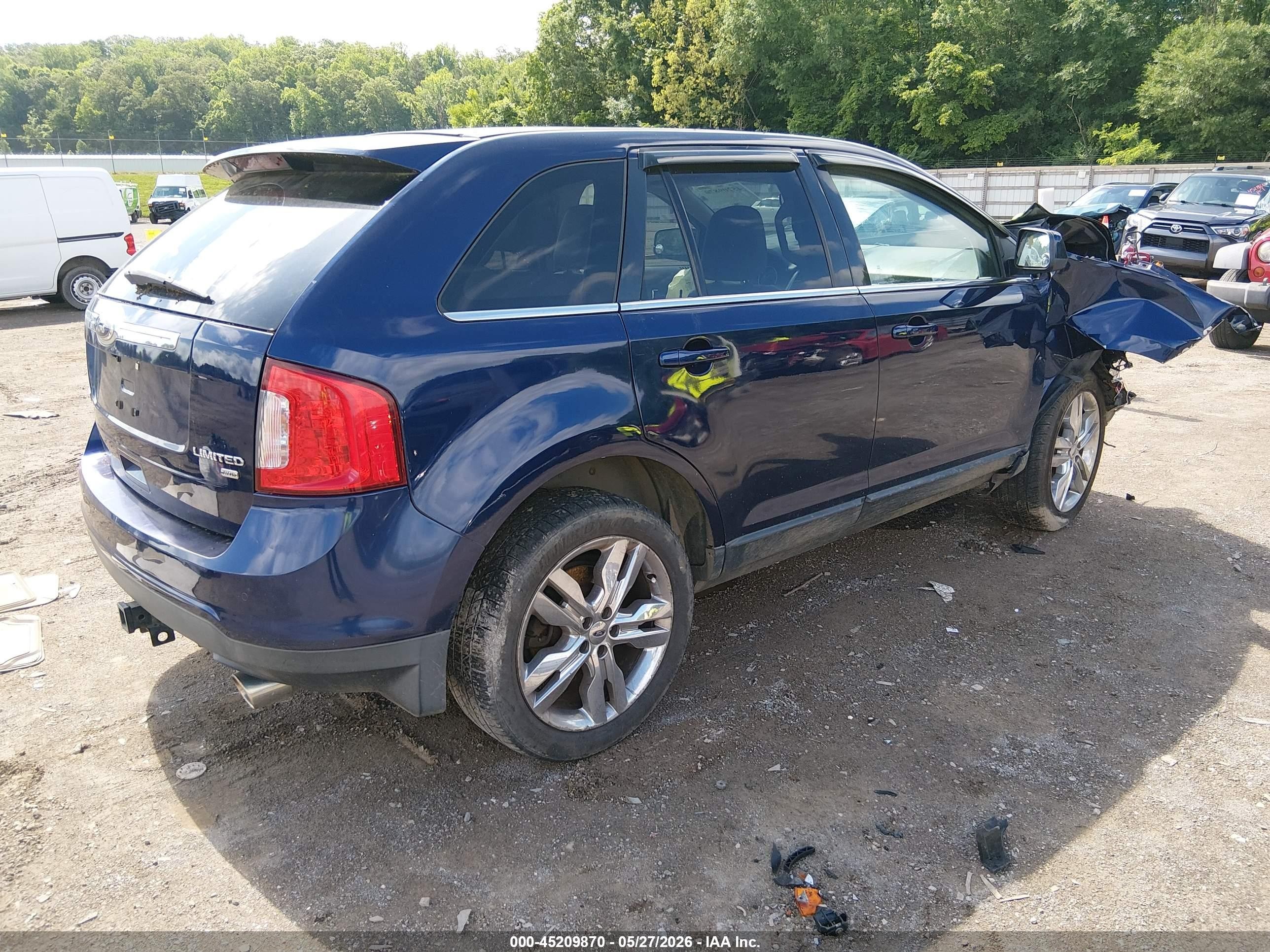 2011 Ford Edge Limited Blue vin: 2FMDK4KC6BBA95025