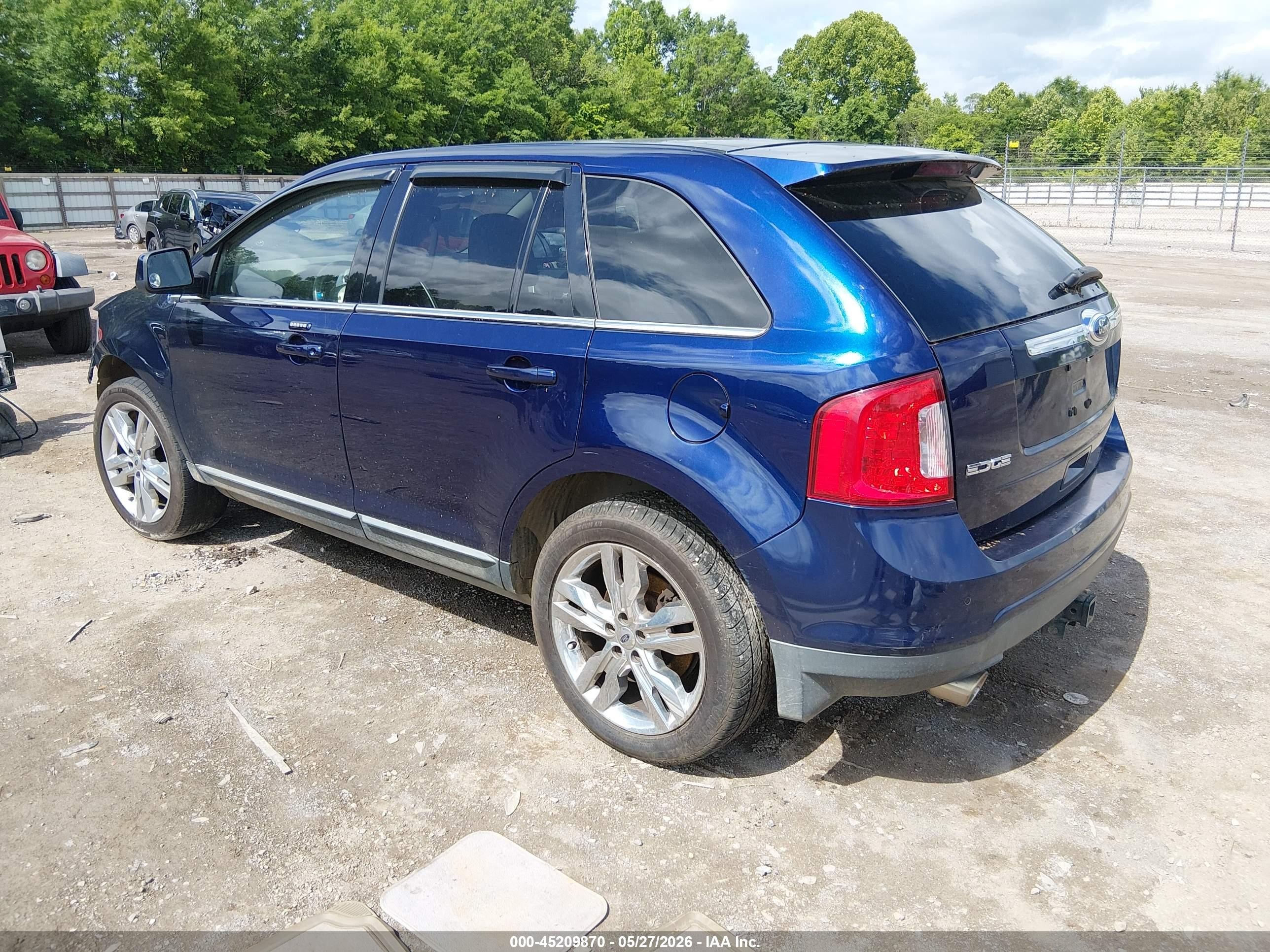 2011 Ford Edge Limited Blue vin: 2FMDK4KC6BBA95025