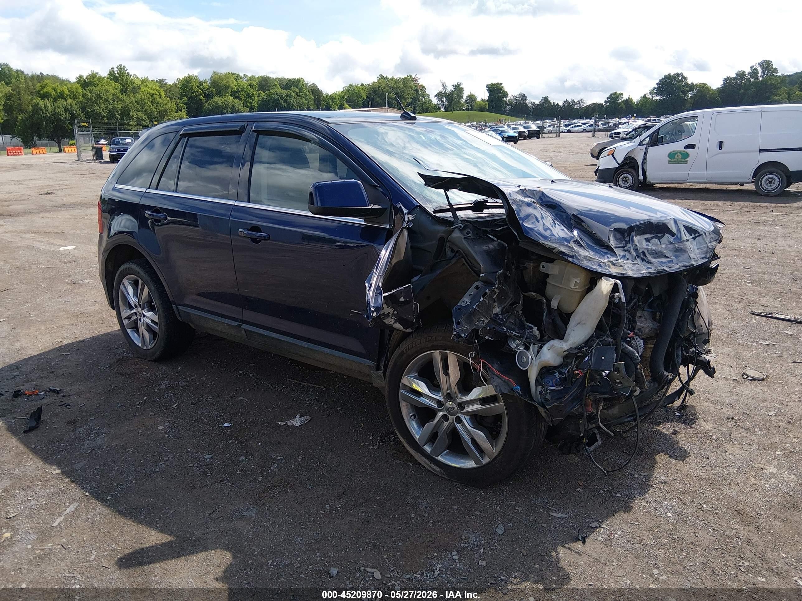 2011 Ford Edge Limited Blue vin: 2FMDK4KC6BBA95025