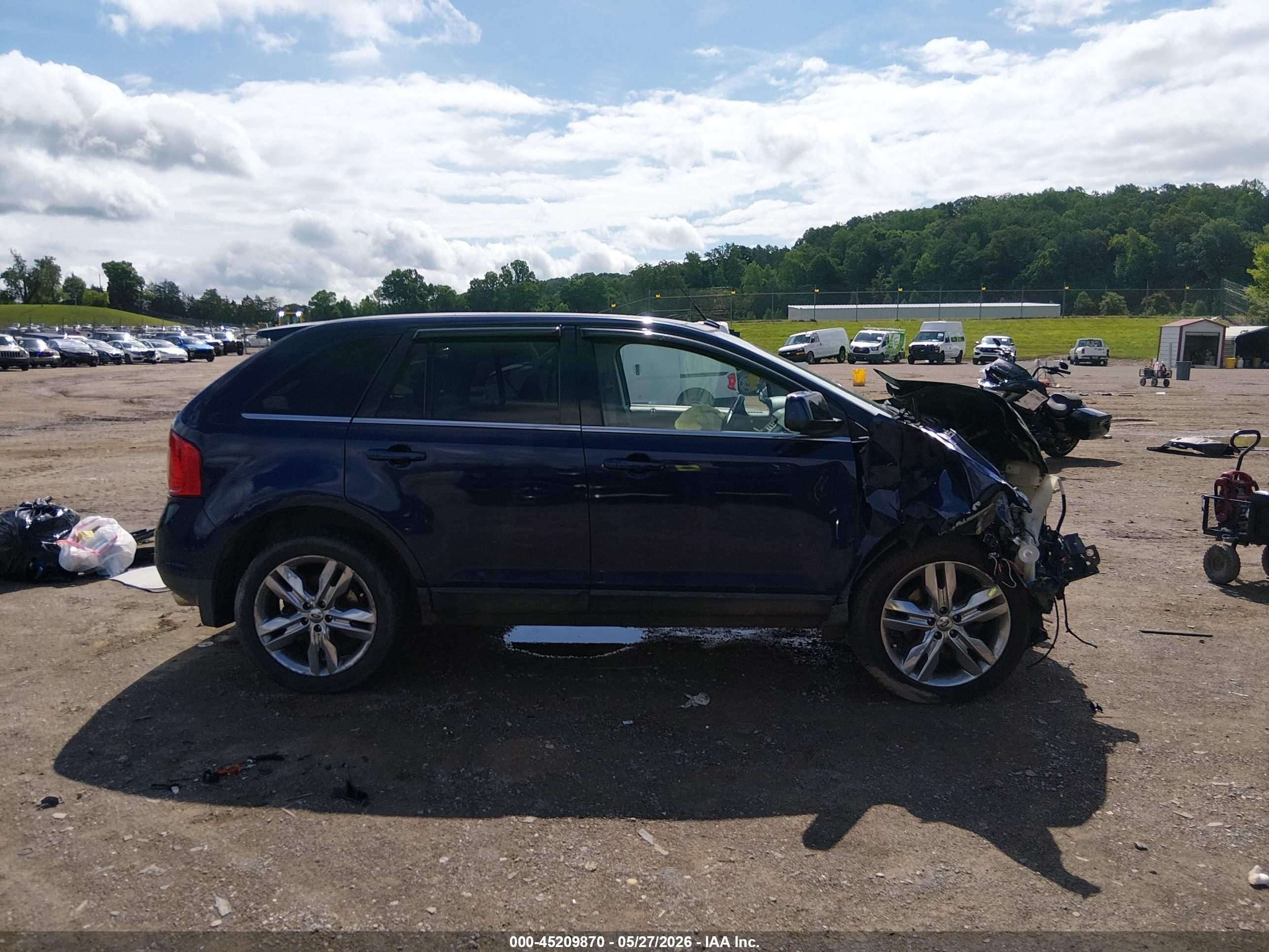 2011 Ford Edge Limited Blue vin: 2FMDK4KC6BBA95025