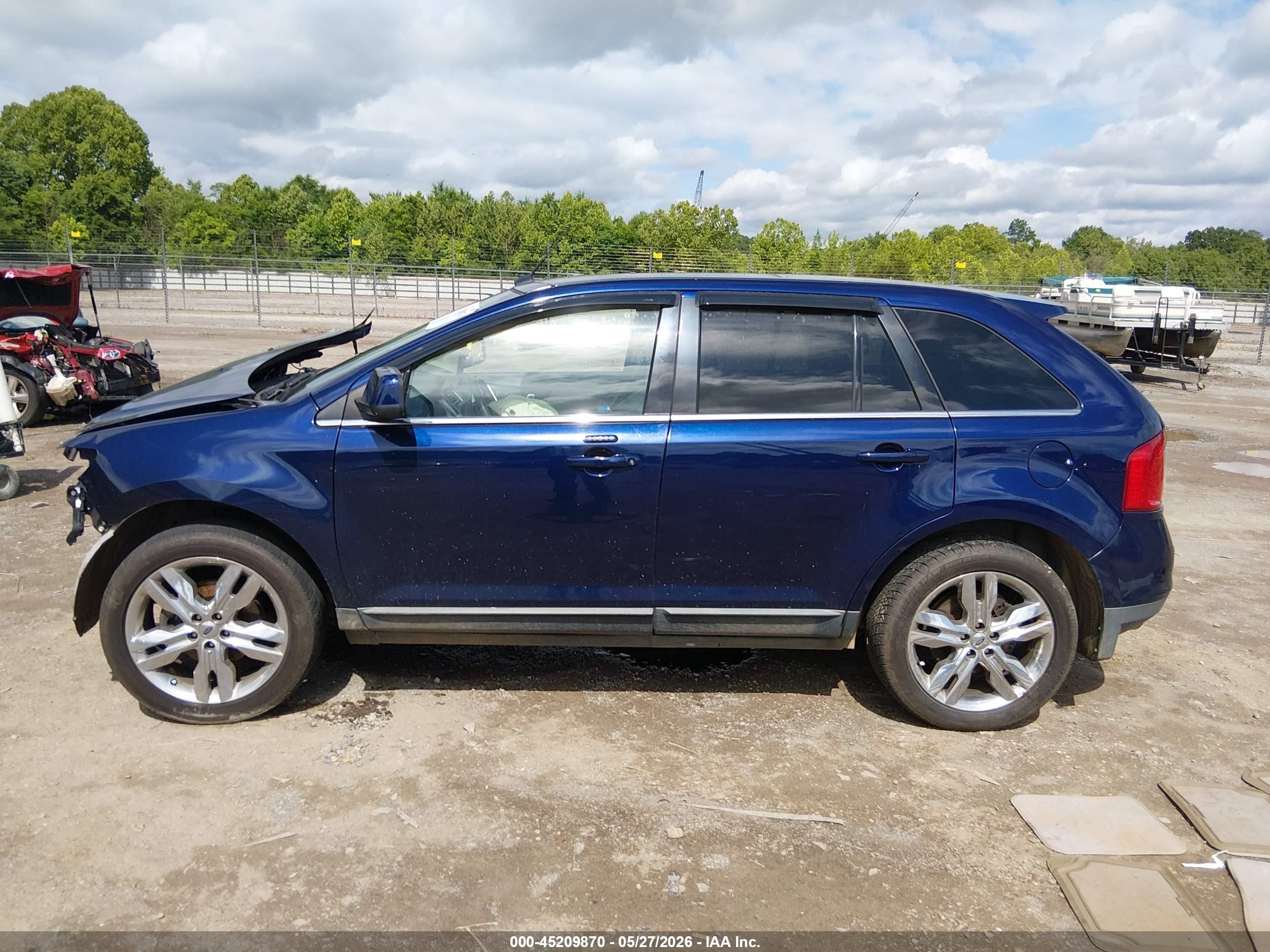 2011 Ford Edge Limited Blue vin: 2FMDK4KC6BBA95025
