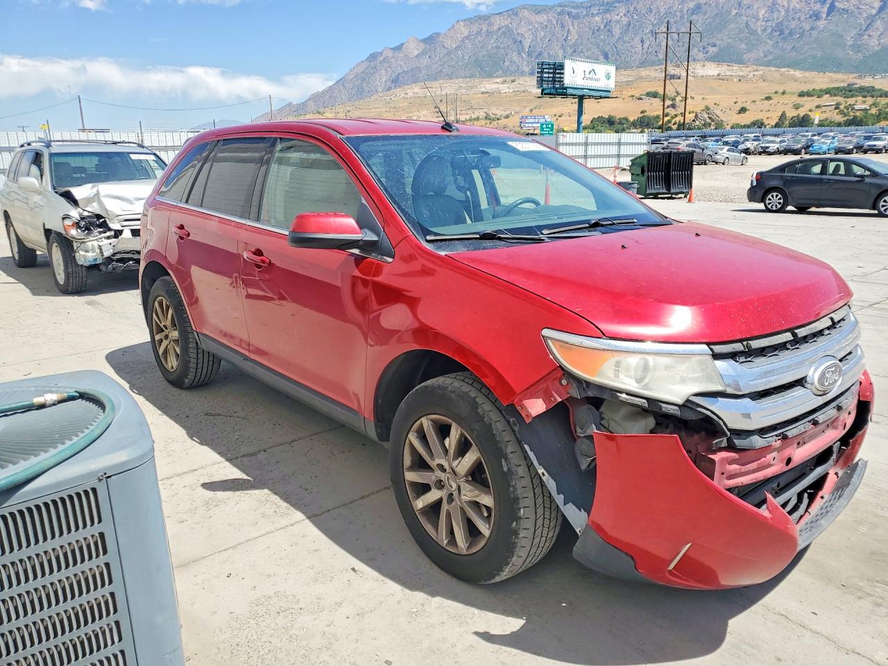 2012 Ford Edge Limited Red vin: 2FMDK4KC6CBA17197