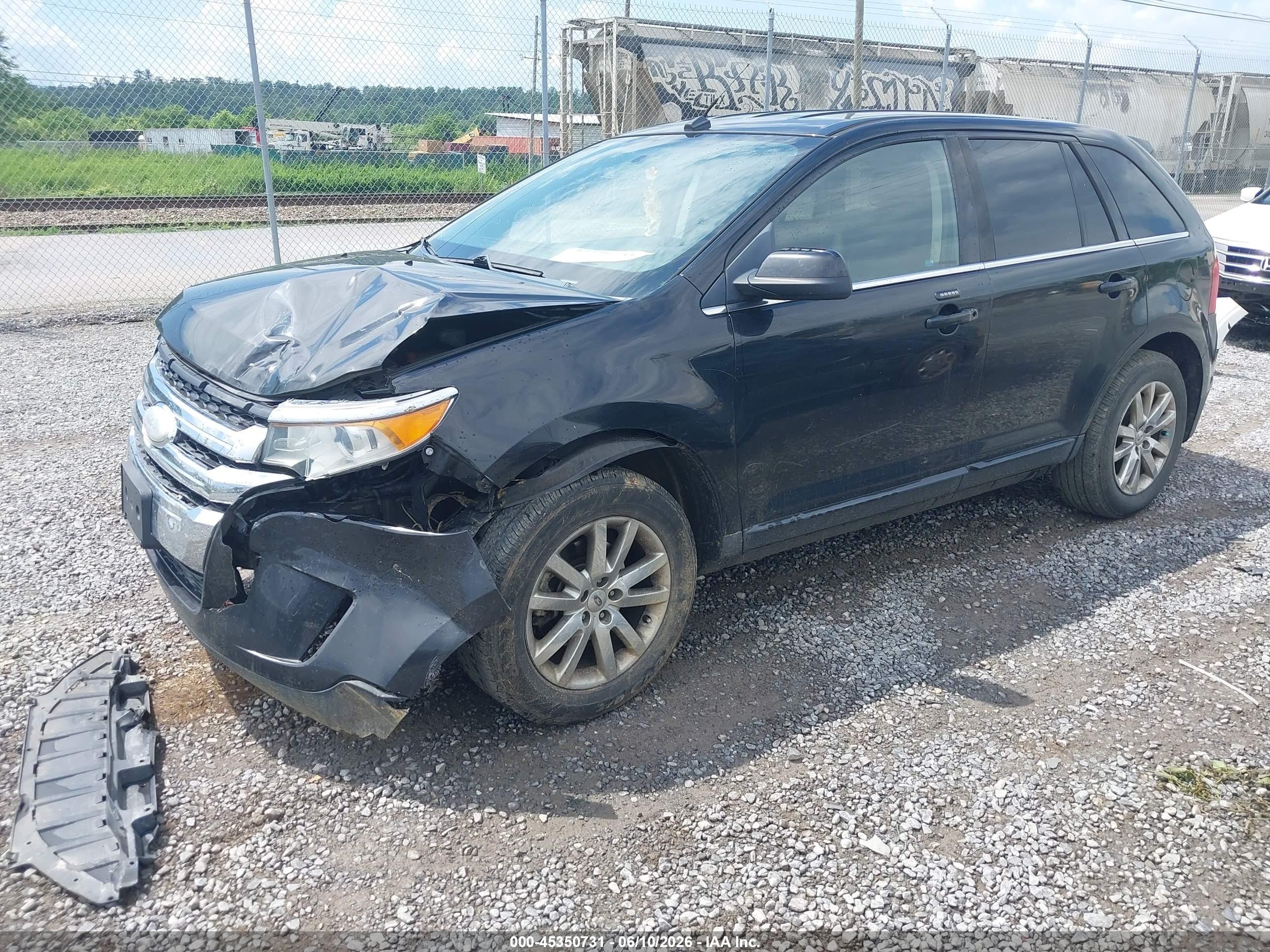 2012 Ford Edge Limited Black vin: 2FMDK4KC6CBA90098