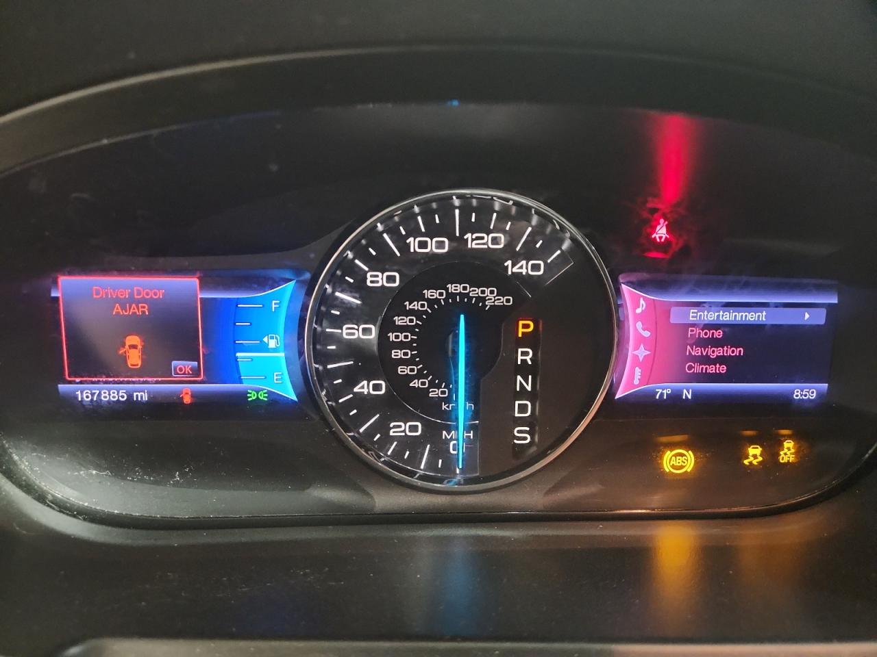 2013 Ford Edge Limited Белый vin: 2FMDK4KC6DBB10206 Damage: Warning Light - Abs, On, Unacceptable