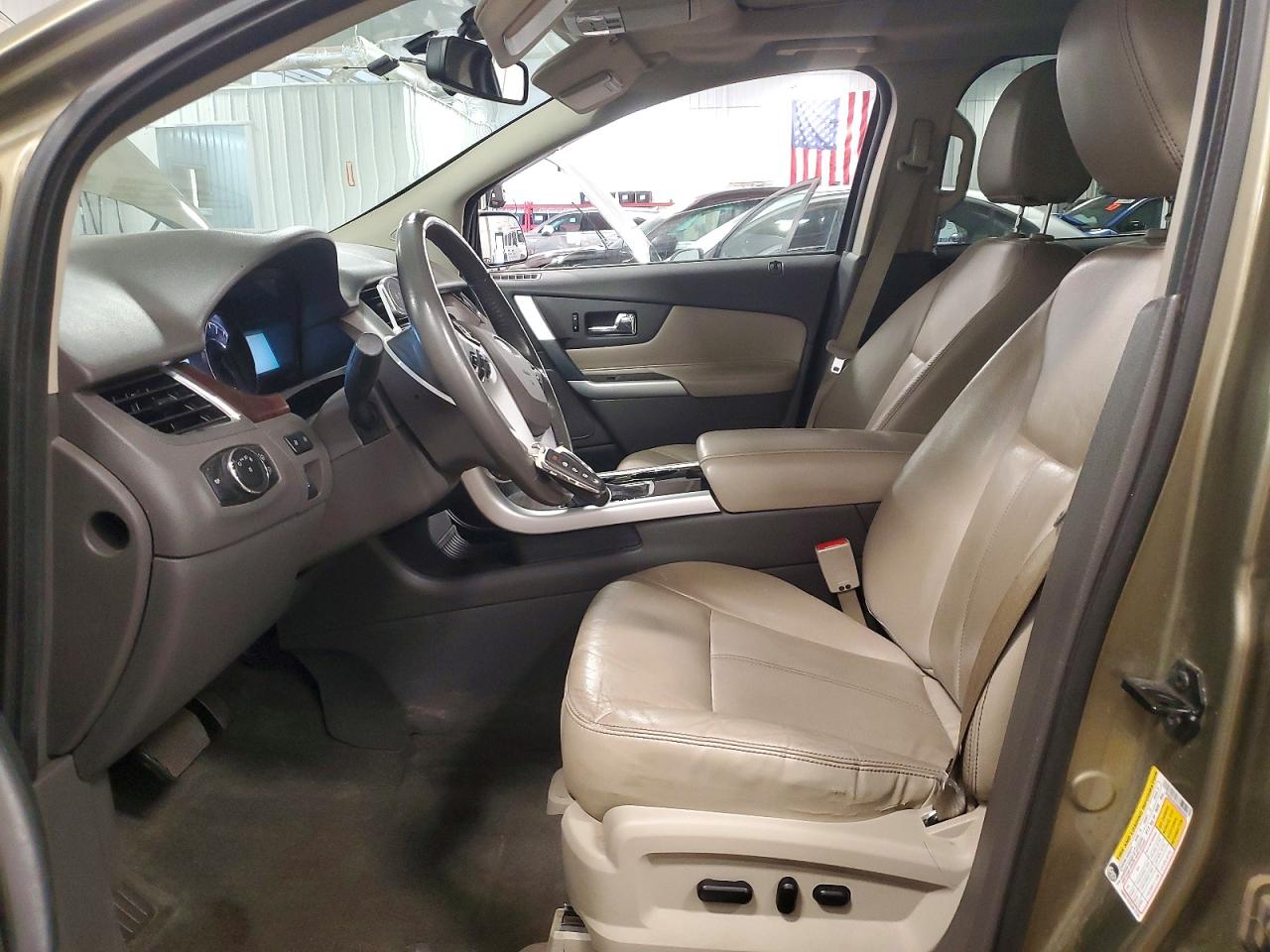 2013 Ford Edge Limited Зеленый vin: 2FMDK4KC6DBB90560