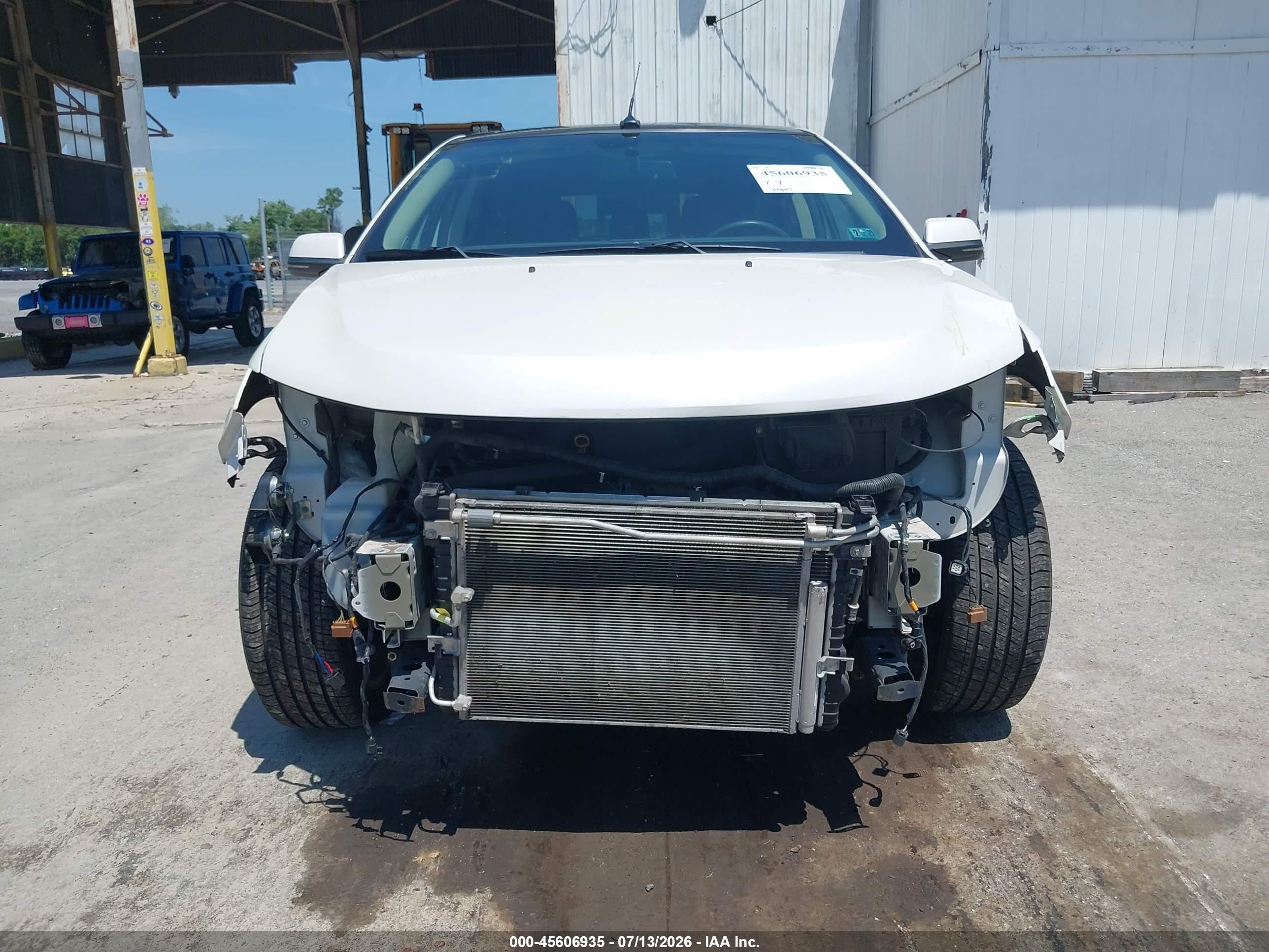 2013 Ford Edge Limited White vin: 2FMDK4KC6DBC01671