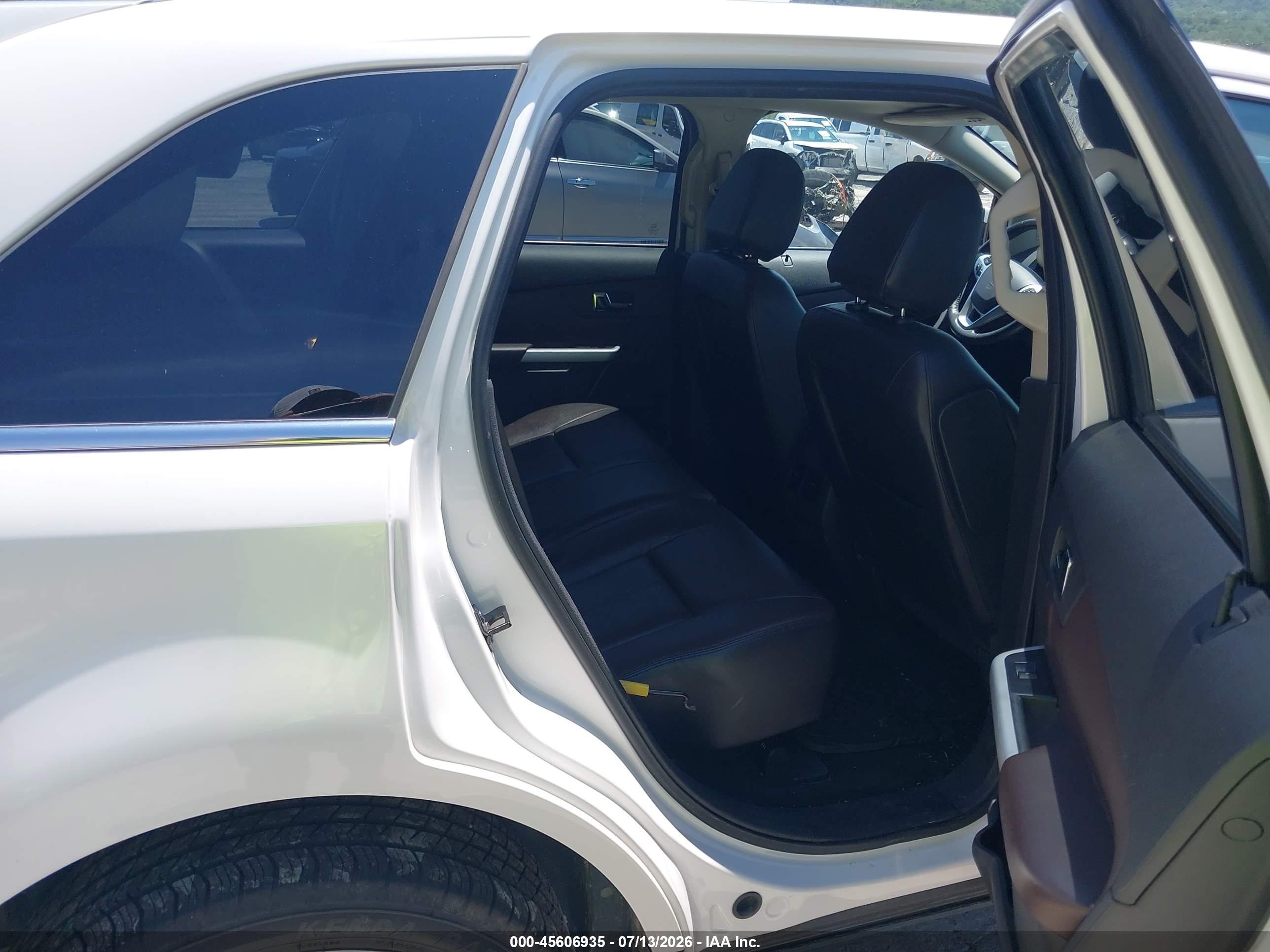 2013 Ford Edge Limited White vin: 2FMDK4KC6DBC01671