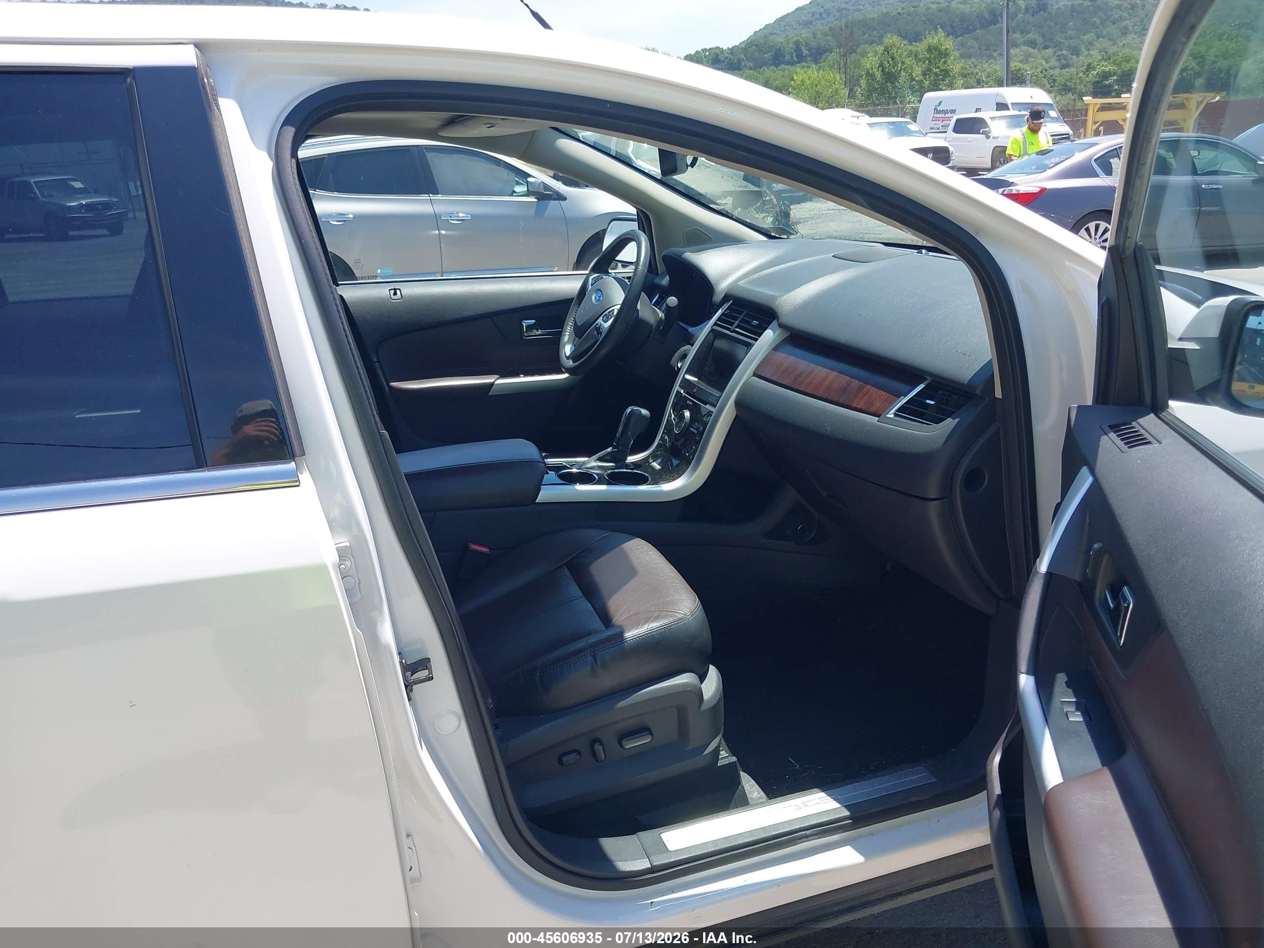 2013 Ford Edge Limited White vin: 2FMDK4KC6DBC01671