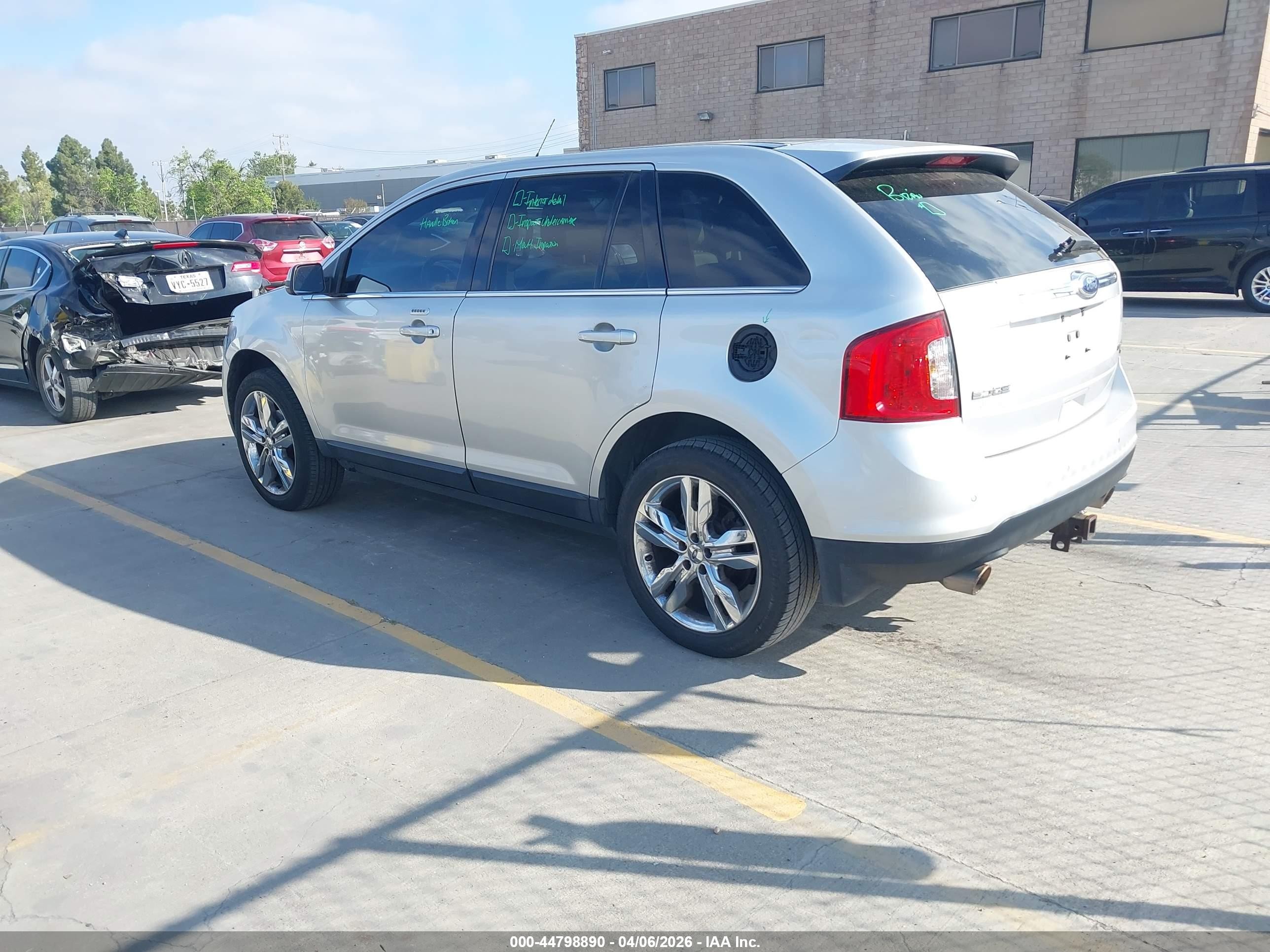 2013 Ford Edge Limited Gray vin: 2FMDK4KC6DBC05803