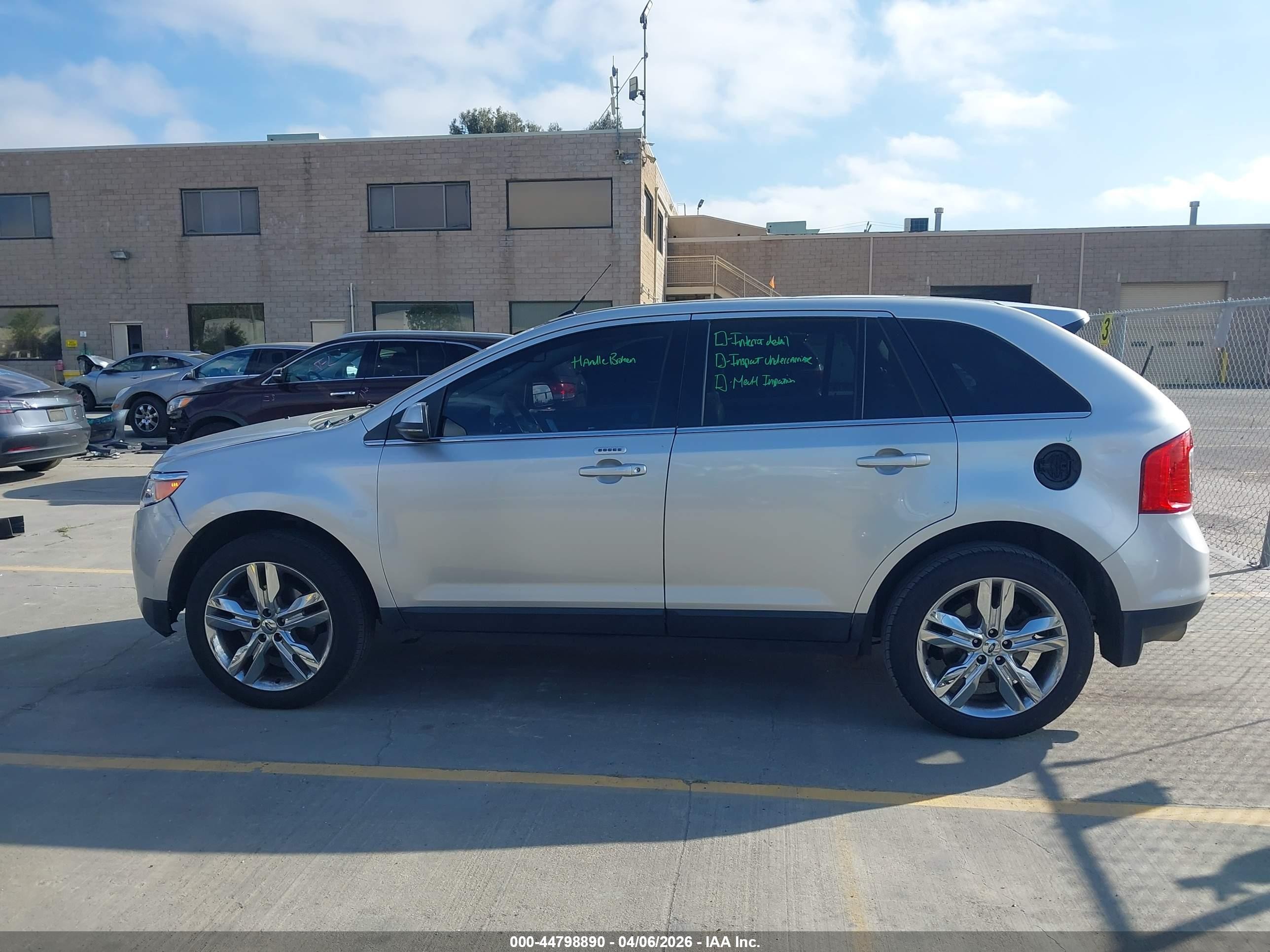 2013 Ford Edge Limited Gray vin: 2FMDK4KC6DBC05803