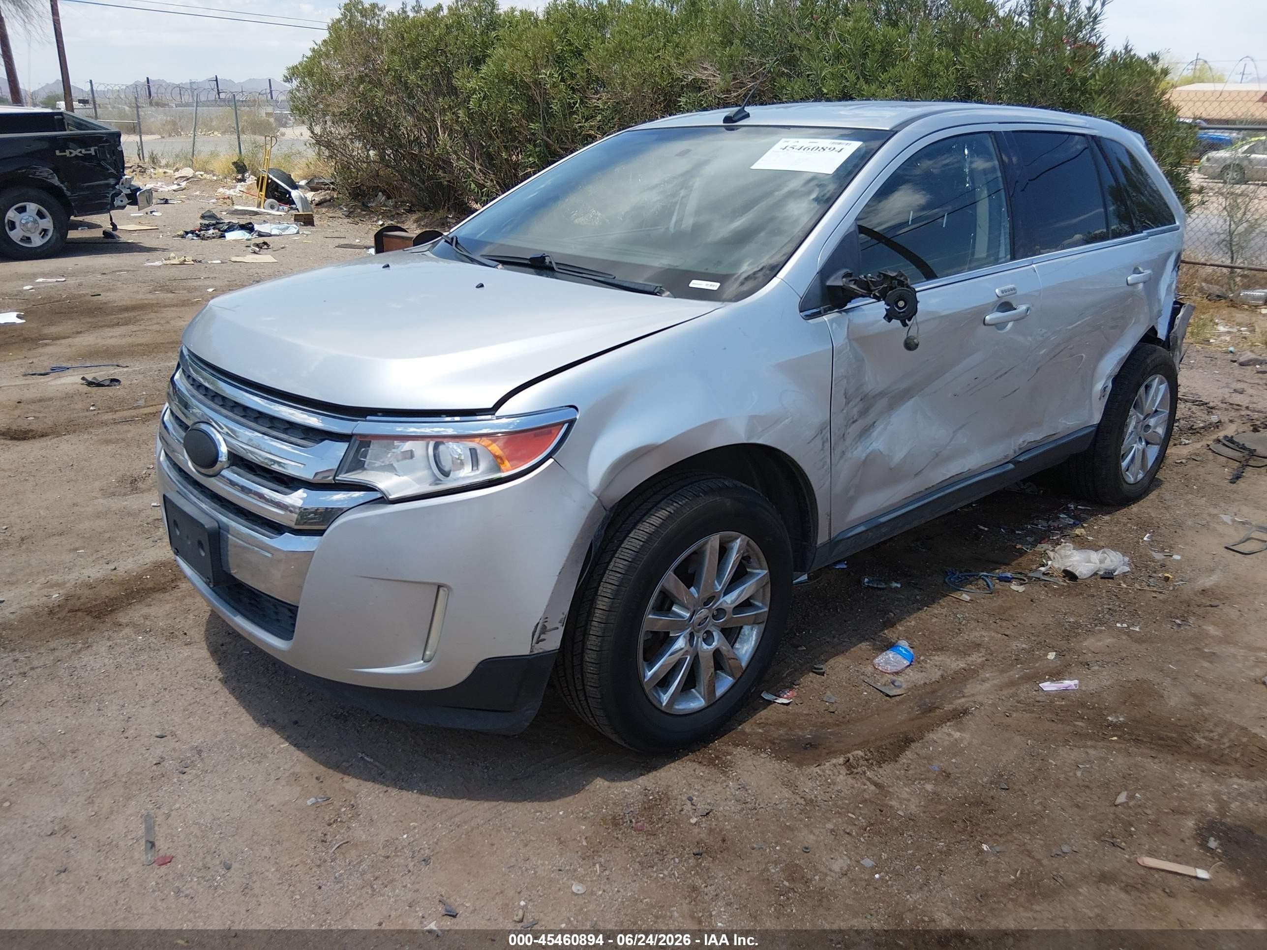 2013 Ford Edge Limited White vin: 2FMDK4KC6DBC13030