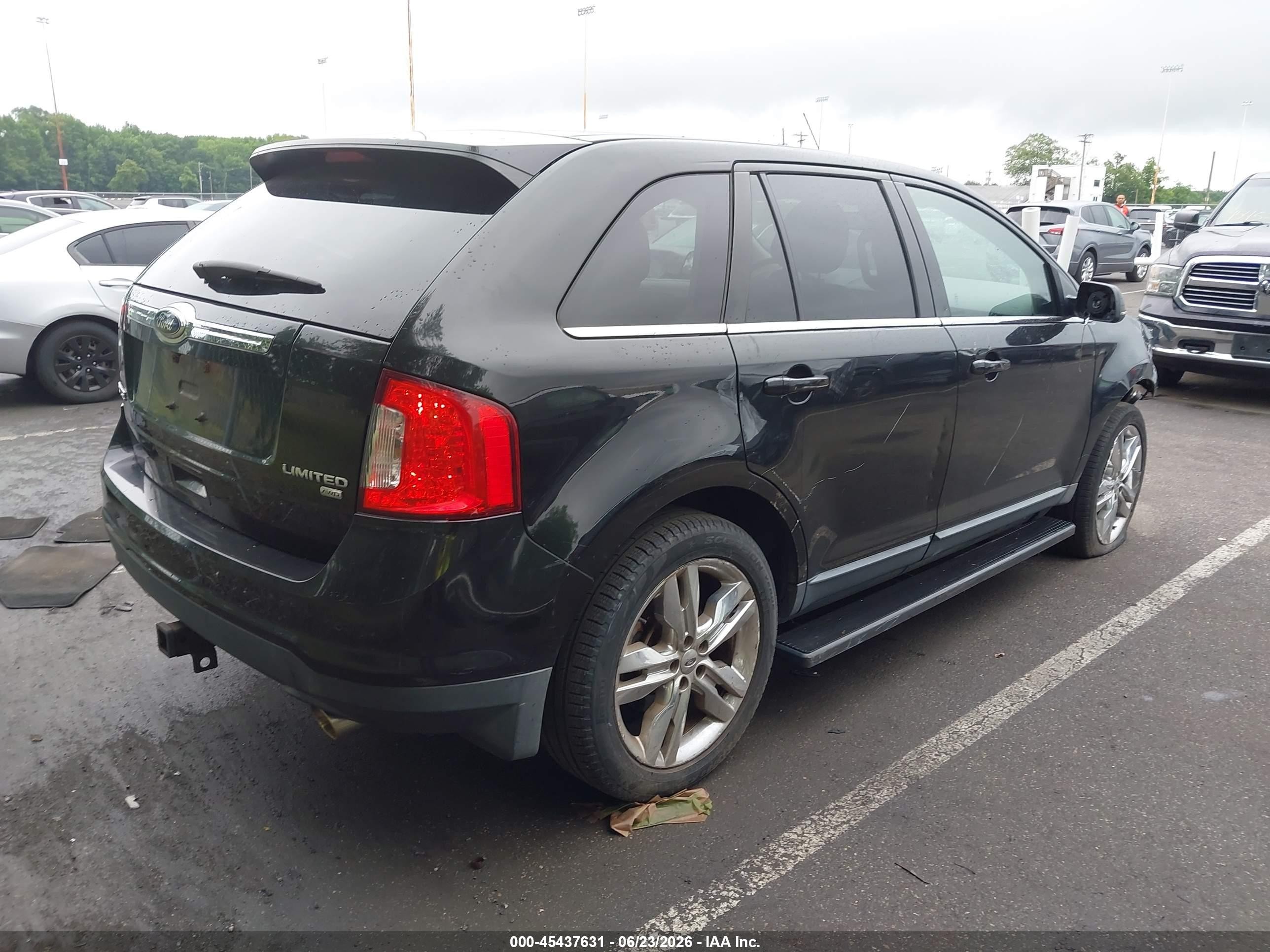 2013 Ford Edge Limited Черный vin: 2FMDK4KC6DBC28871