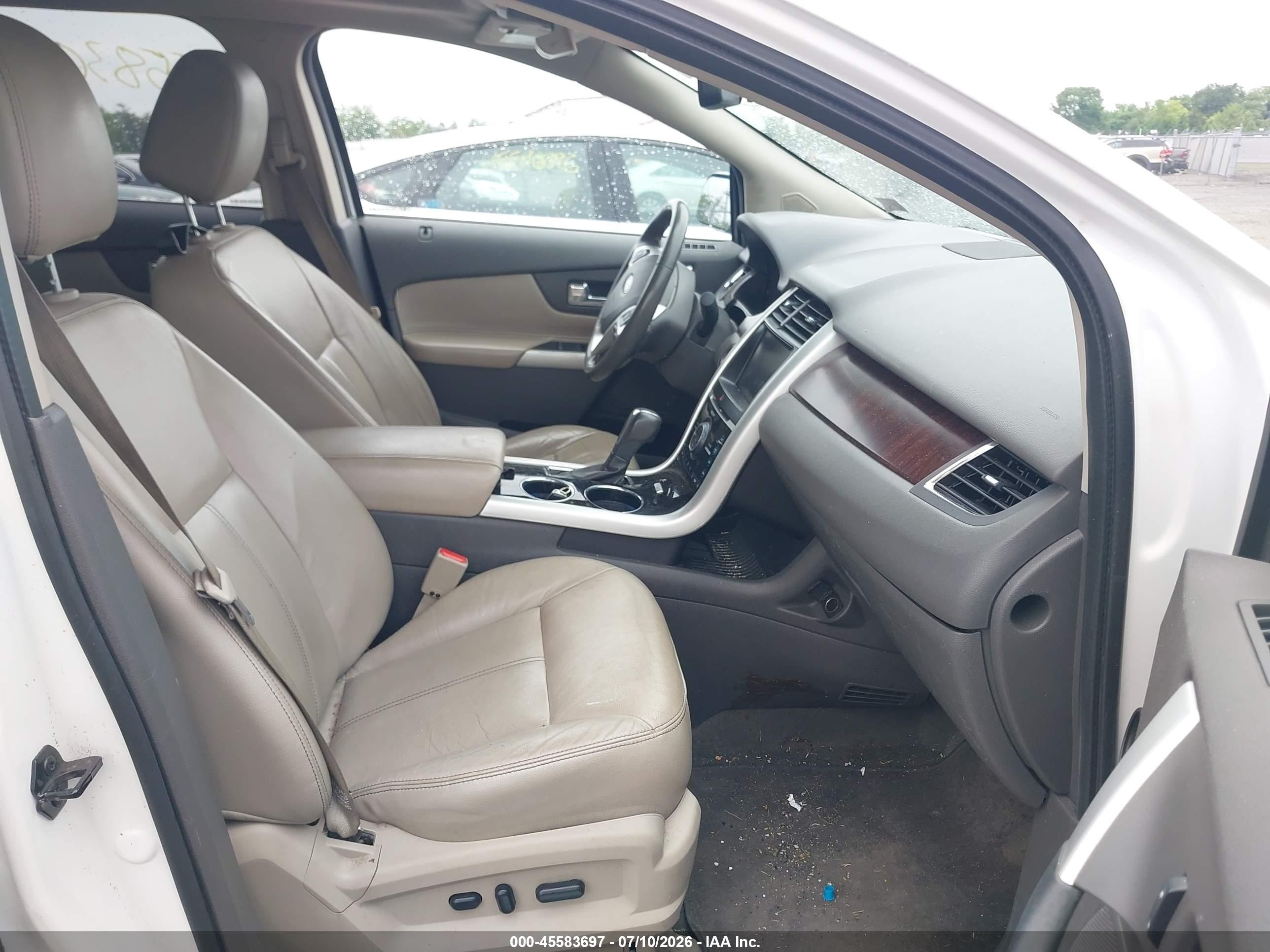 2013 Ford Edge Limited White vin: 2FMDK4KC6DBC33181