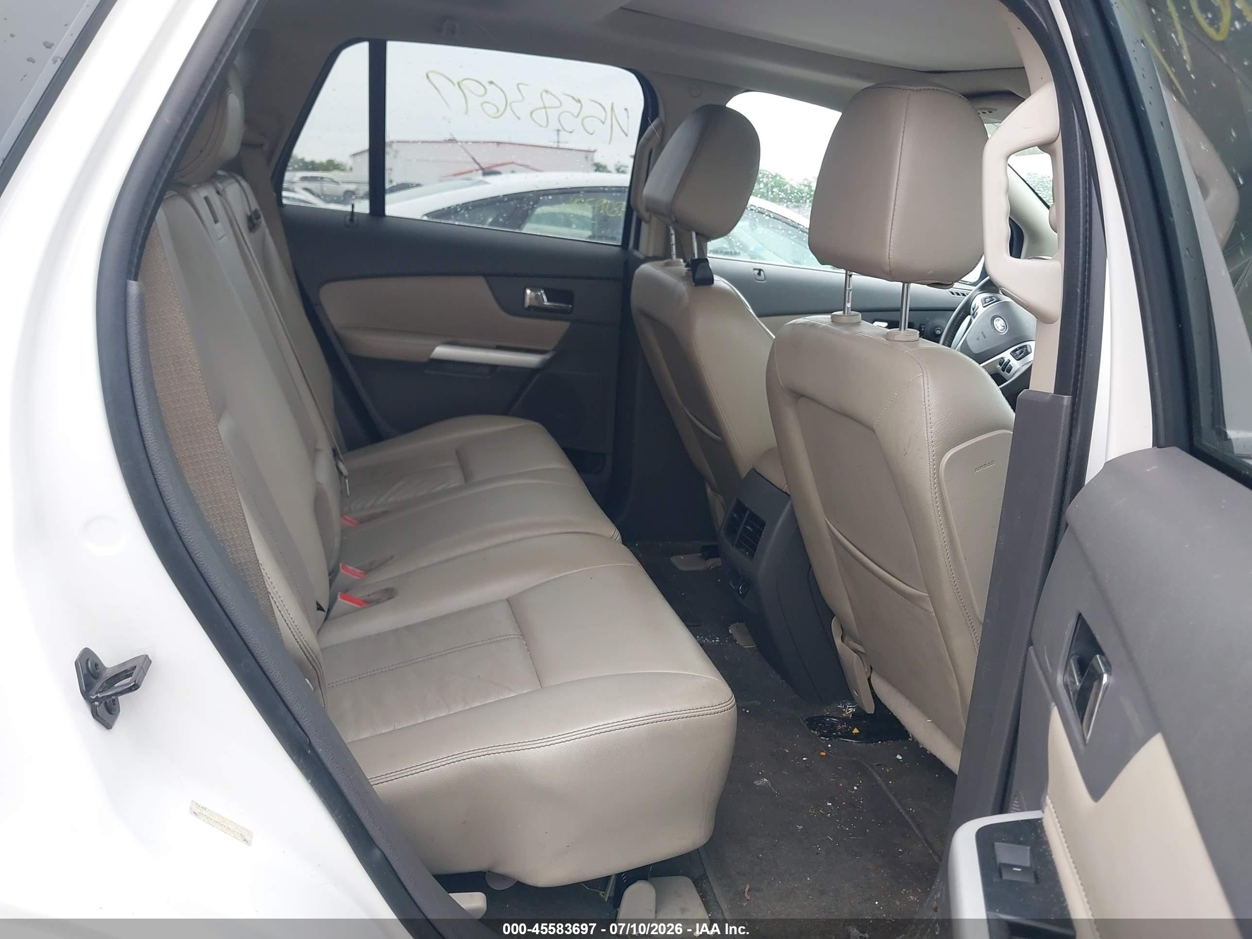 2013 Ford Edge Limited White vin: 2FMDK4KC6DBC33181