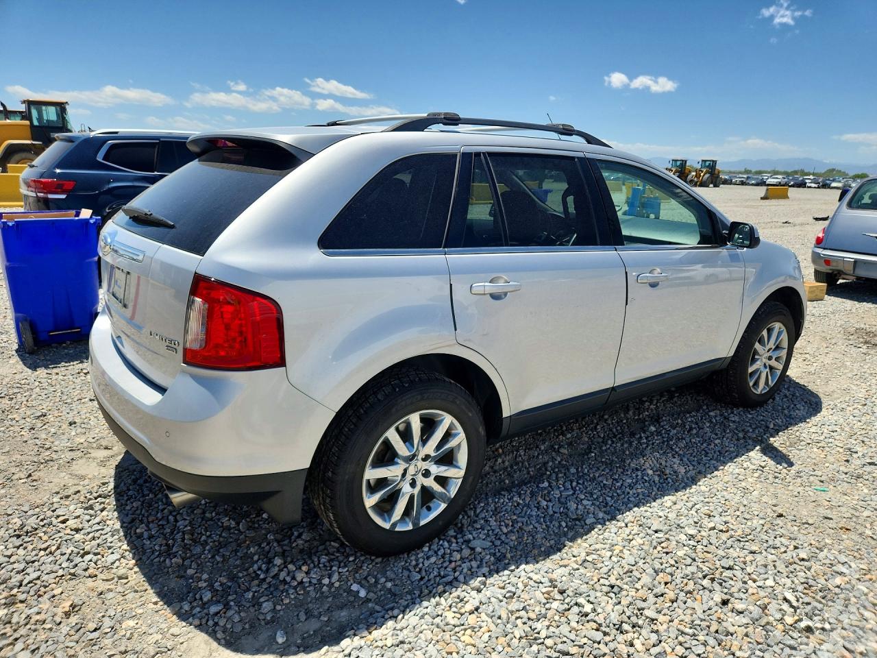 2013 Ford Edge Limited Silver vin: 2FMDK4KC6DBC46917