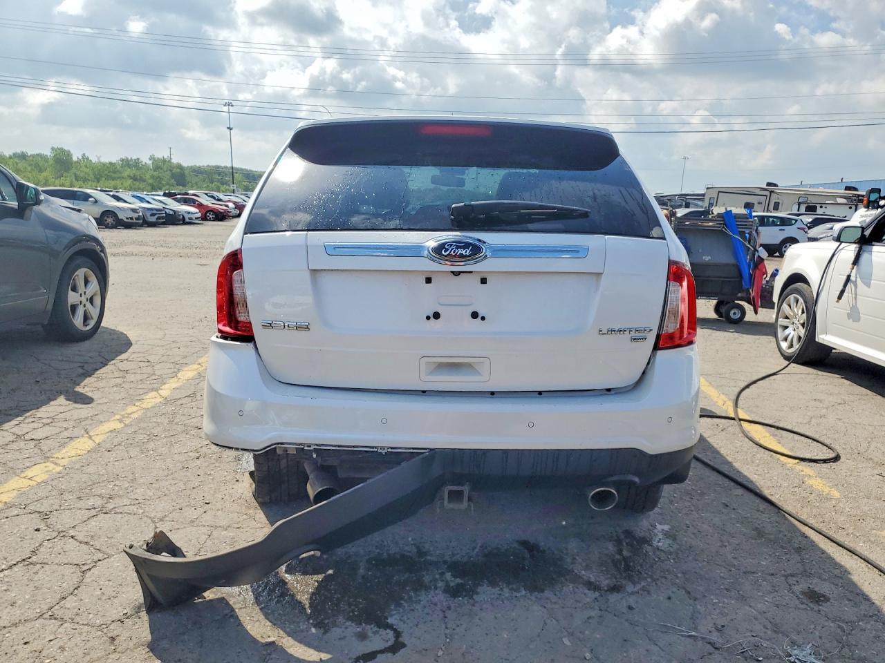2014 Ford Edge Limited White vin: 2FMDK4KC6EBA03609