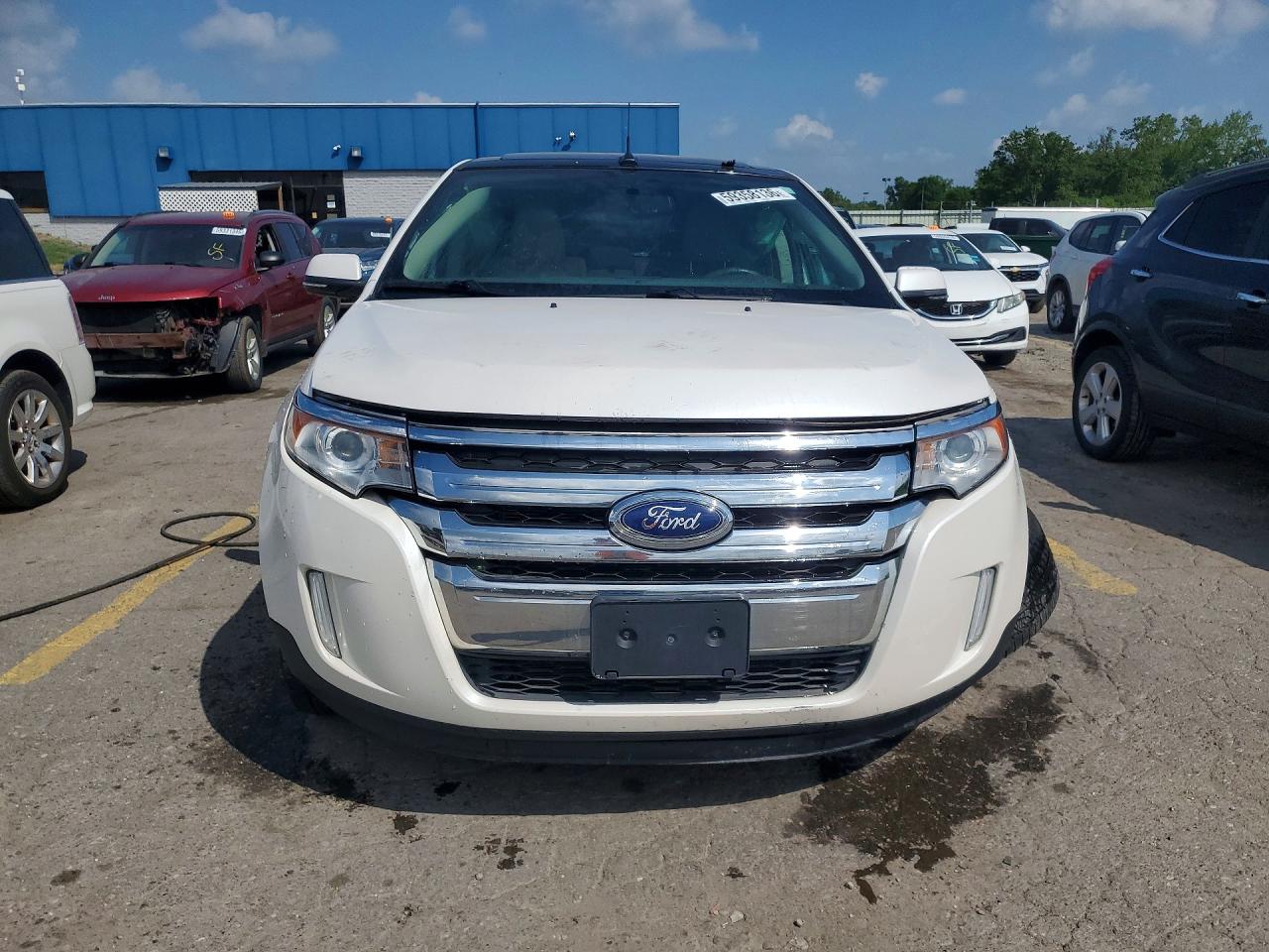 2014 Ford Edge Limited White vin: 2FMDK4KC6EBA03609