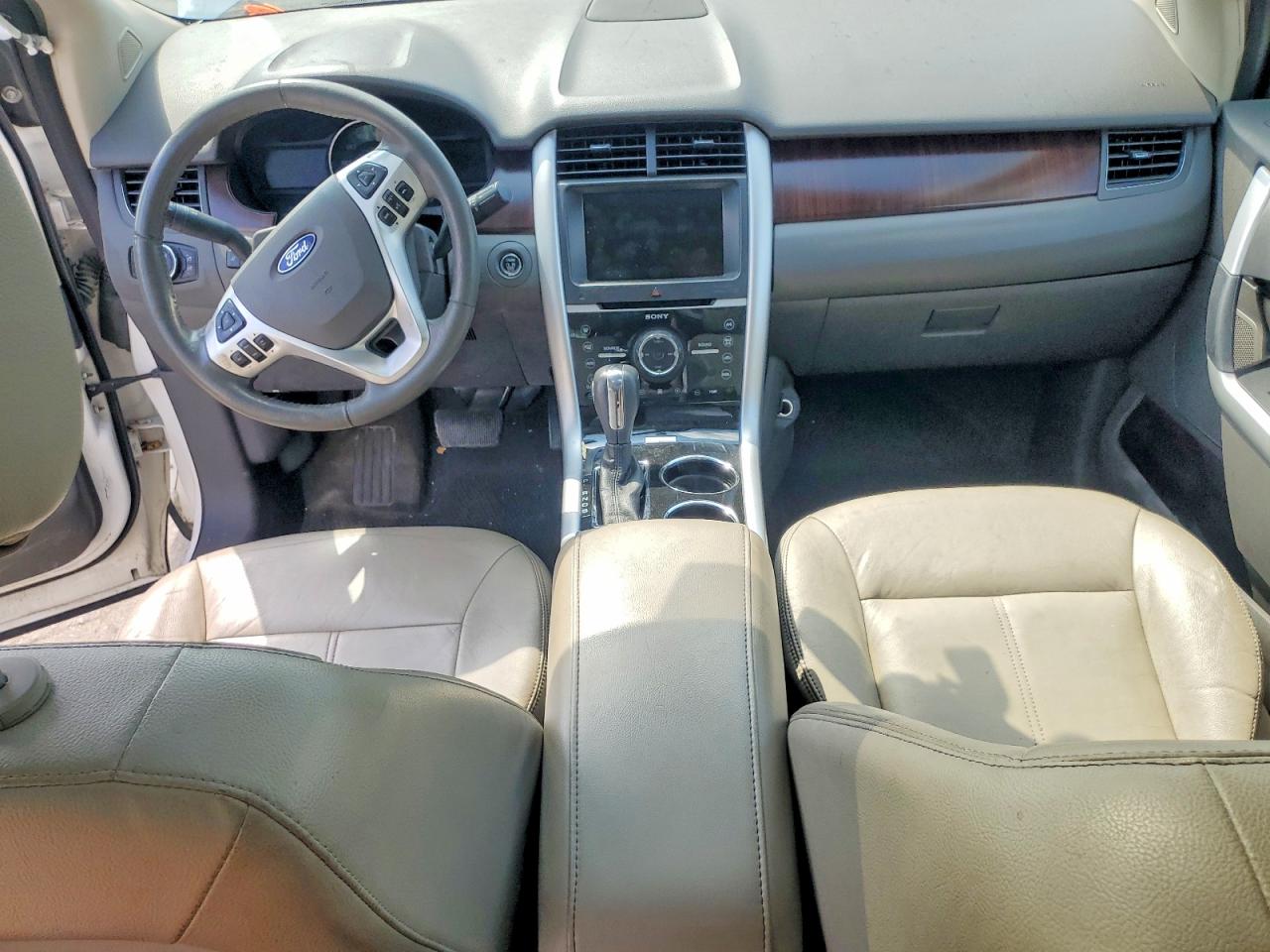 2014 Ford Edge Limited White vin: 2FMDK4KC6EBA03609