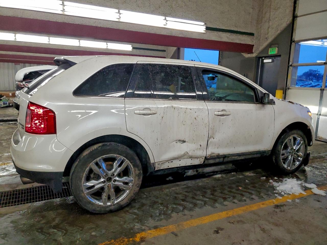 2014 Ford Edge Limited White vin: 2FMDK4KC6EBA04002