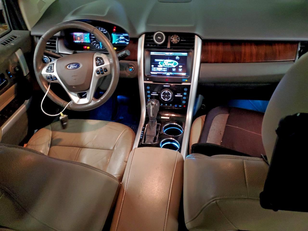 2014 Ford Edge Limited White vin: 2FMDK4KC6EBA04002