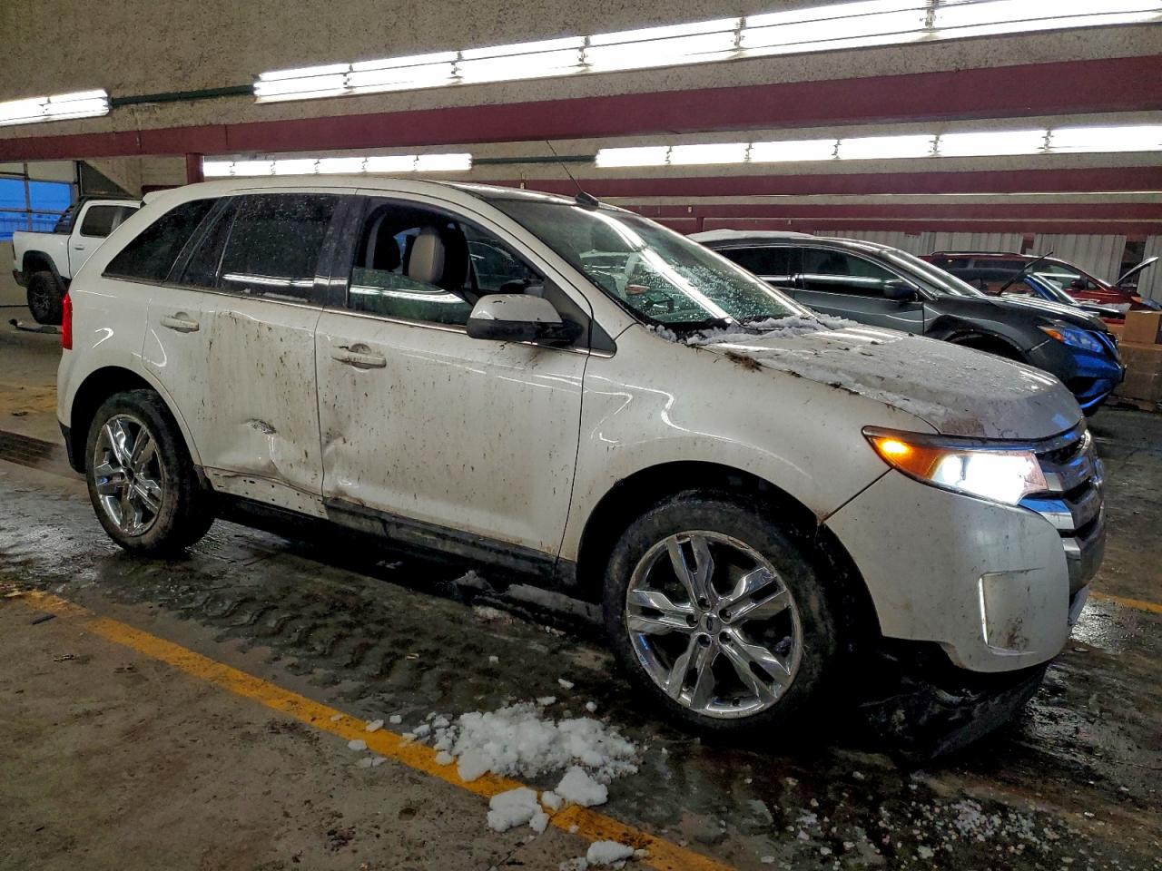 2014 Ford Edge Limited White vin: 2FMDK4KC6EBA04002