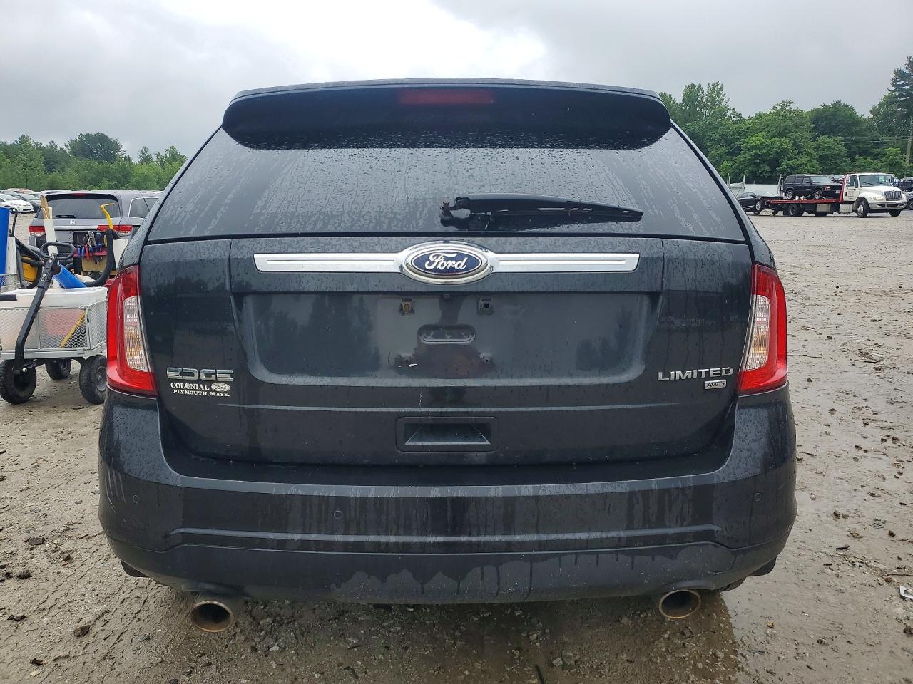 2014 Ford Edge Limited Черный vin: 2FMDK4KC6EBA13461