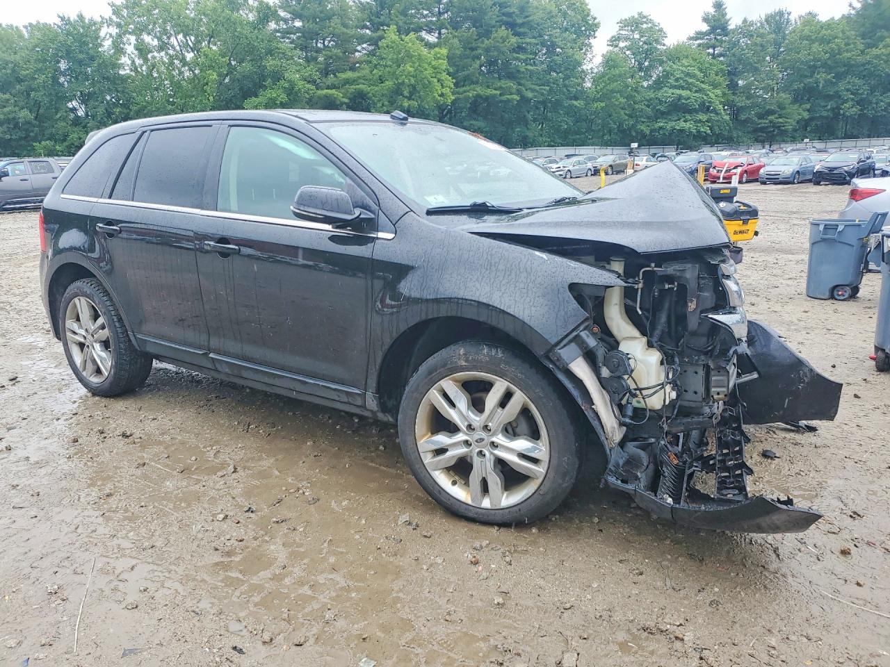 2014 Ford Edge Limited Черный vin: 2FMDK4KC6EBA13461