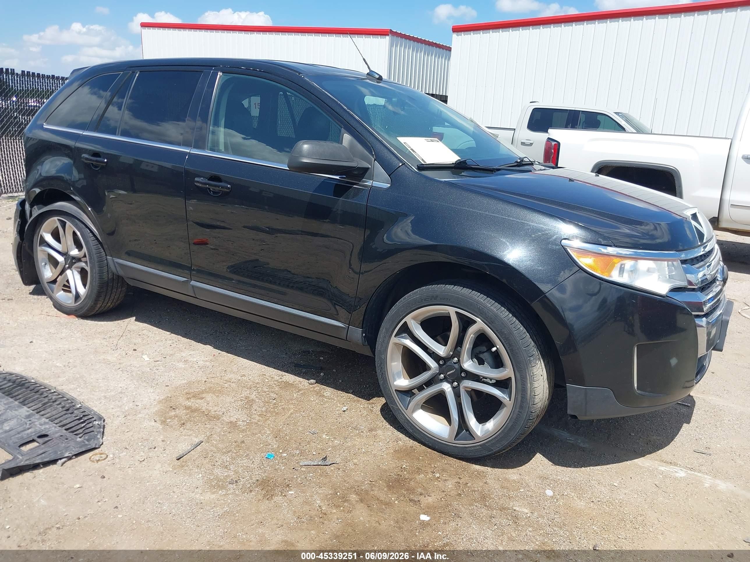 2014 Ford Edge Limited Black vin: 2FMDK4KC6EBA19521