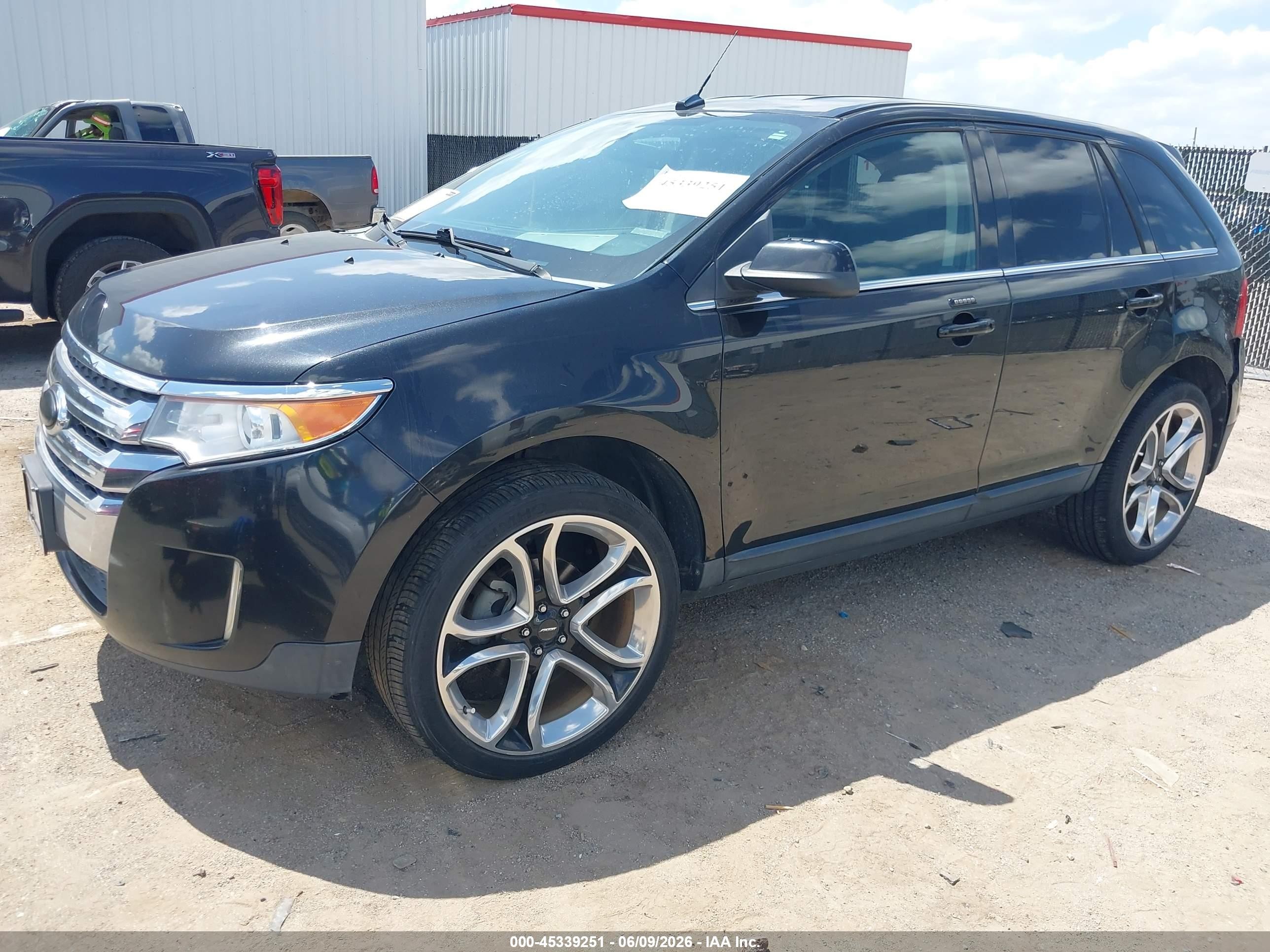 2014 Ford Edge Limited Black vin: 2FMDK4KC6EBA19521