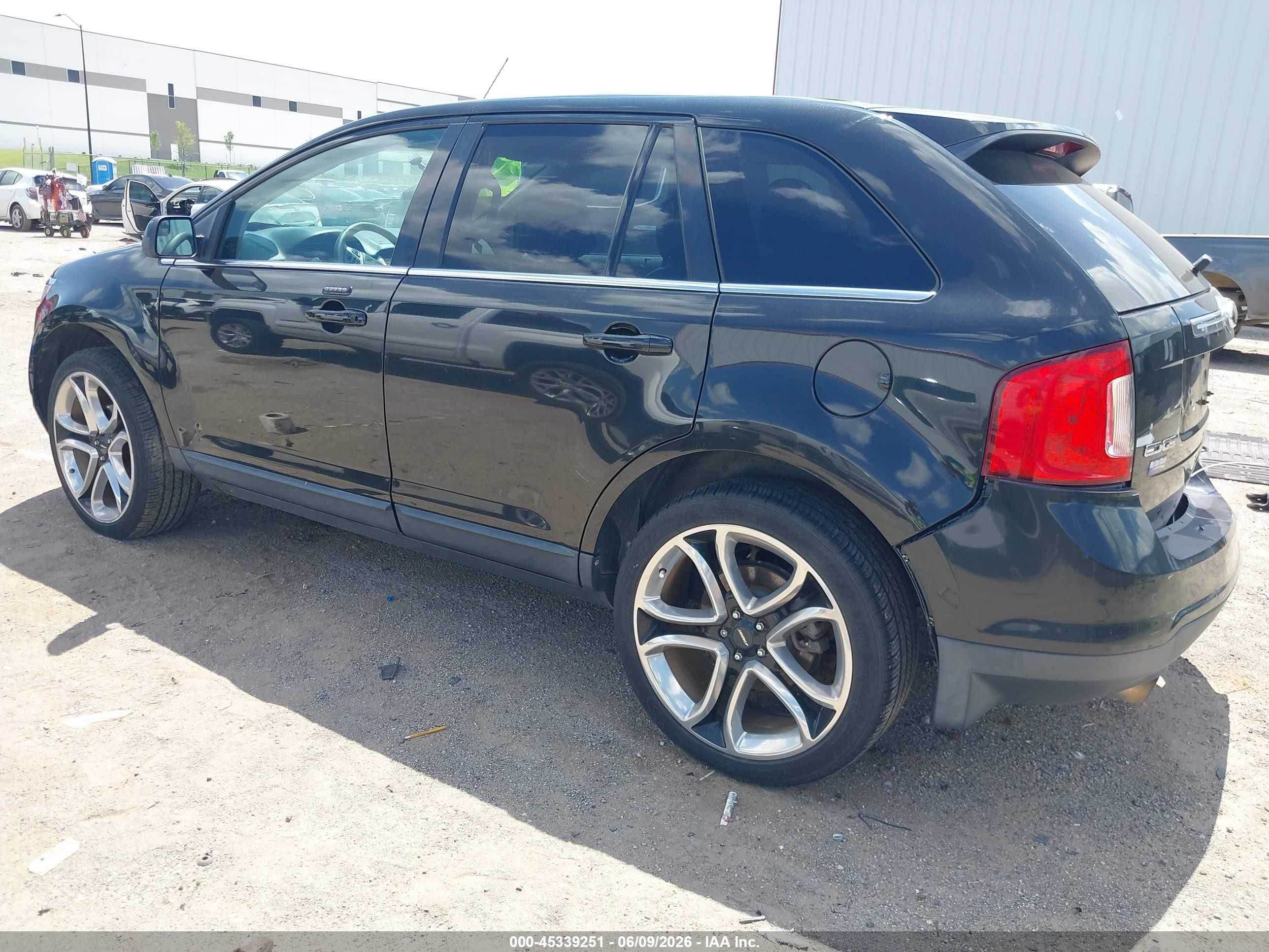 2014 Ford Edge Limited Black vin: 2FMDK4KC6EBA19521