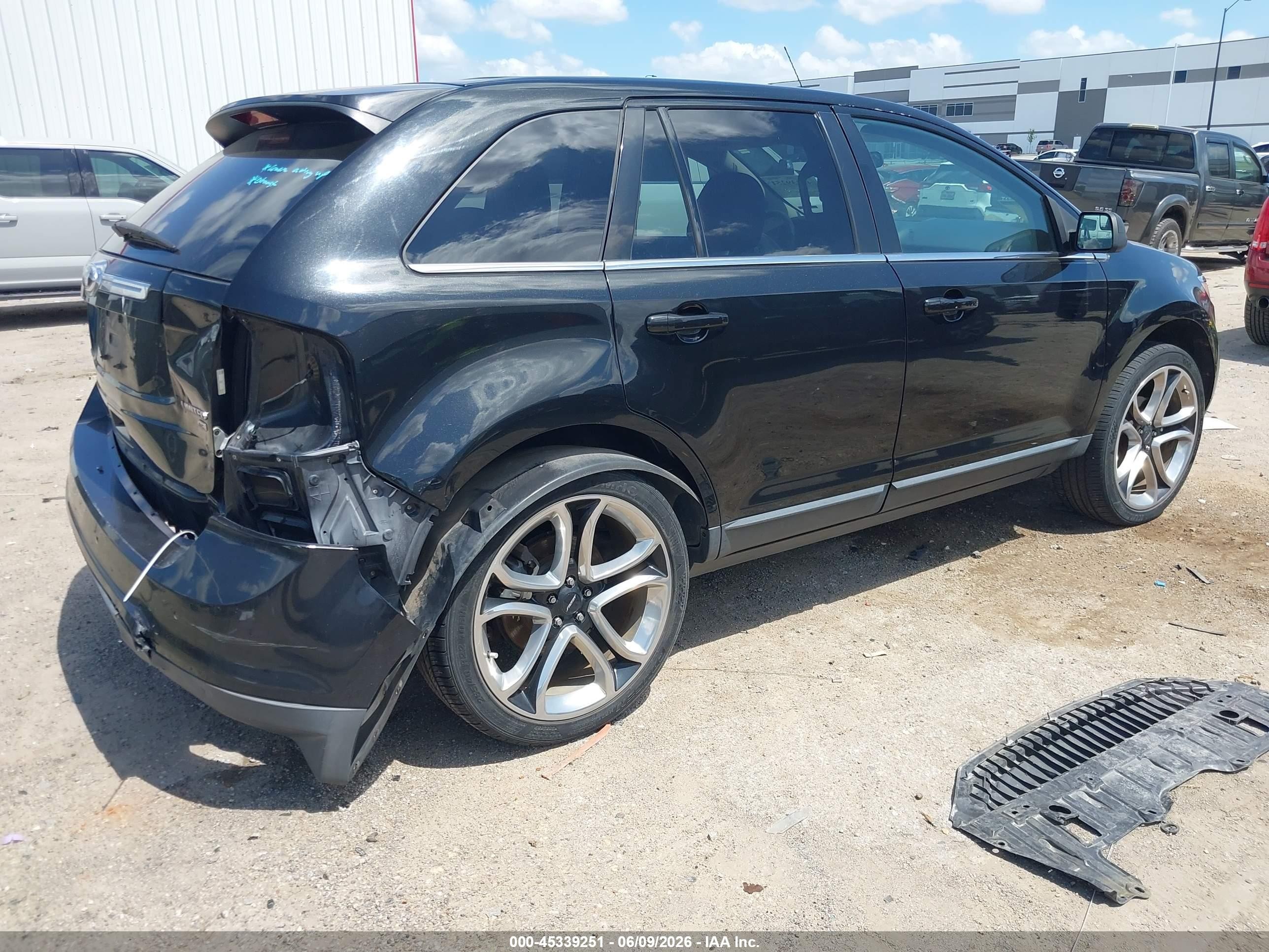 2014 Ford Edge Limited Black vin: 2FMDK4KC6EBA19521