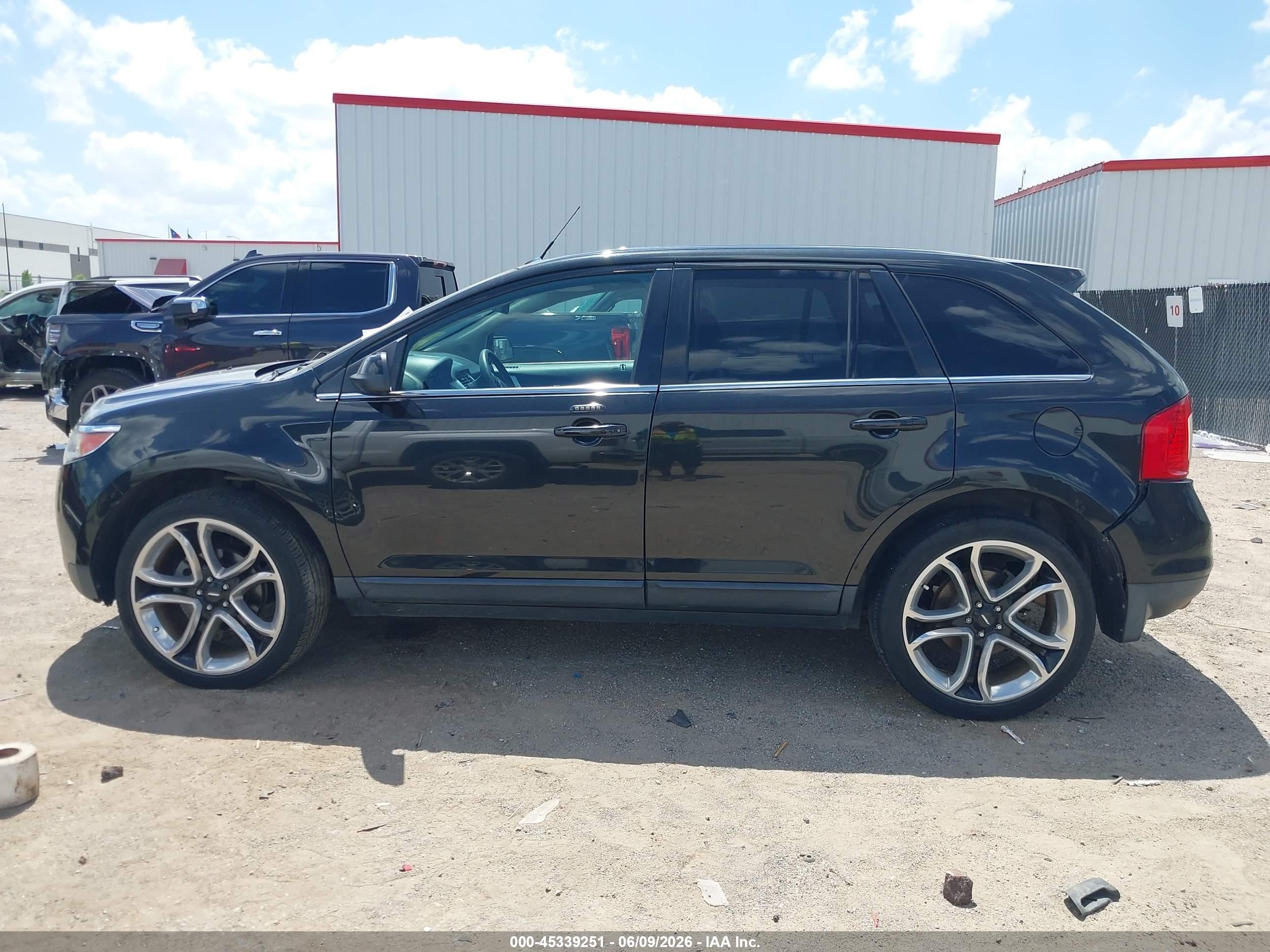 2014 Ford Edge Limited Black vin: 2FMDK4KC6EBA19521