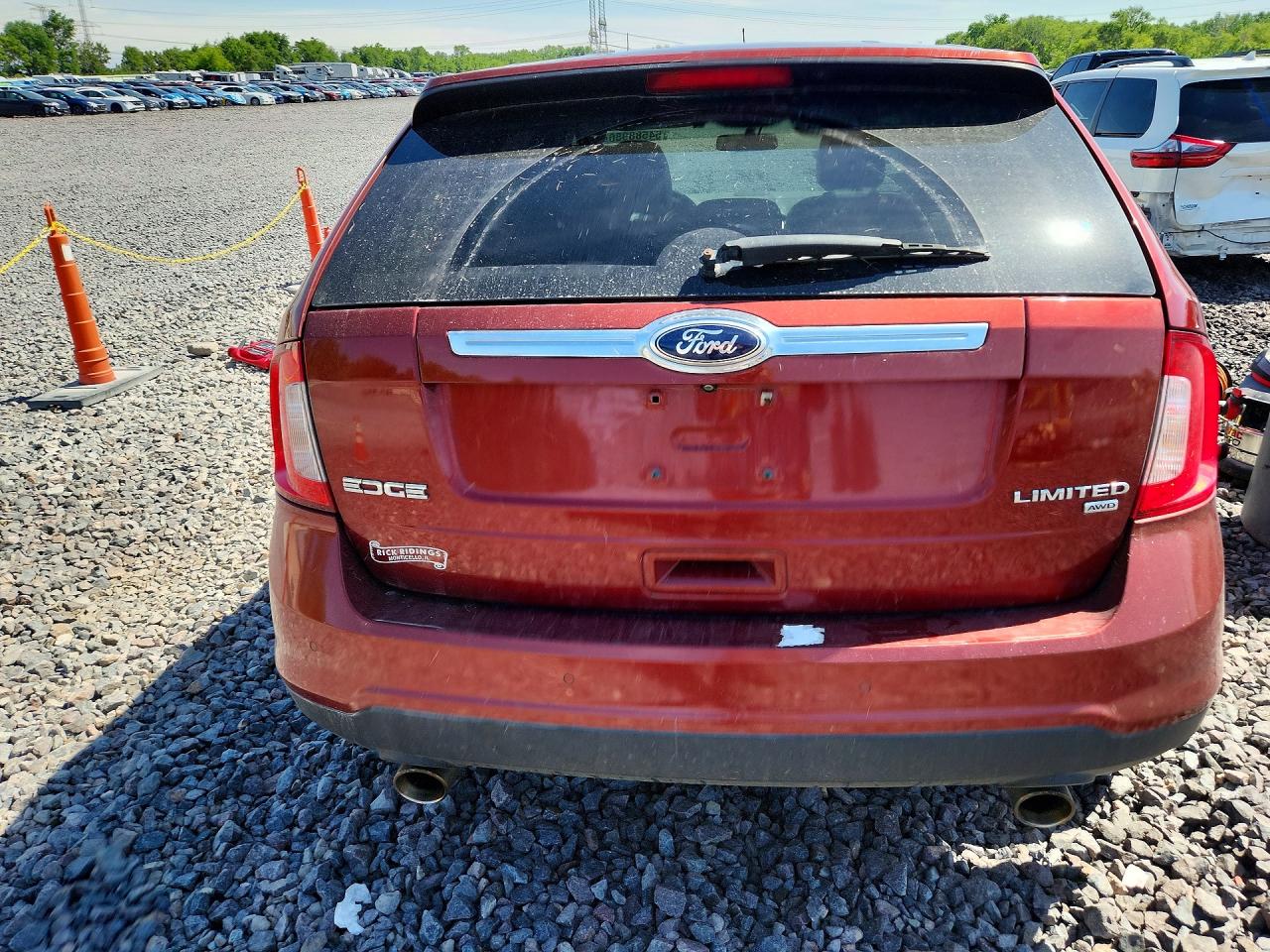 2014 Ford Edge Limited Red vin: 2FMDK4KC6EBA25898