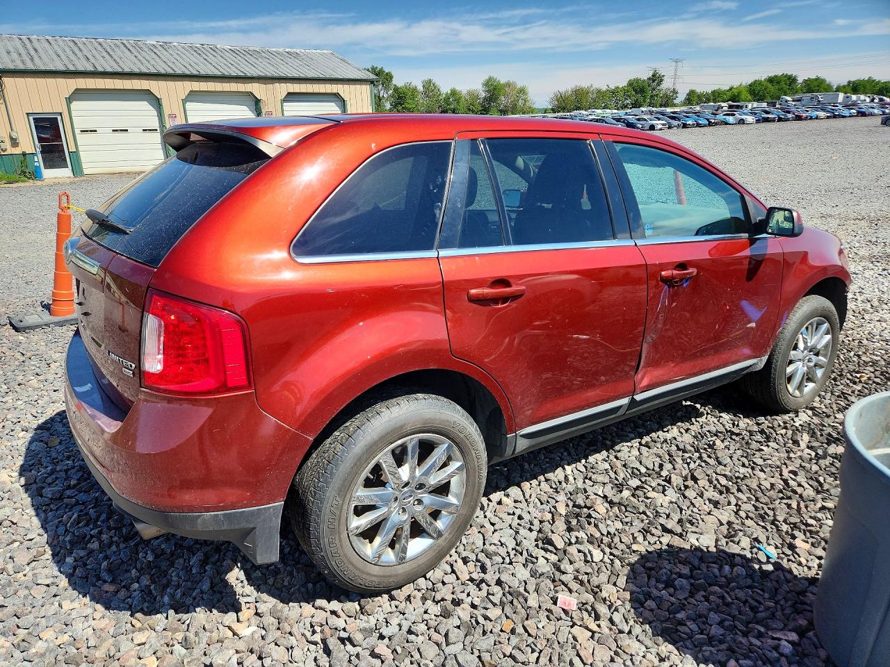 2014 Ford Edge Limited Red vin: 2FMDK4KC6EBA25898