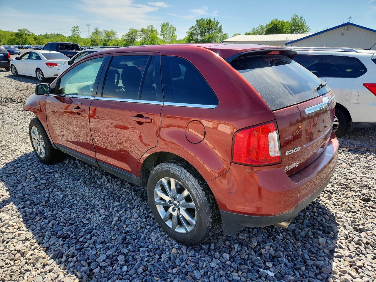 2014 Ford Edge Limited Red vin: 2FMDK4KC6EBA25898