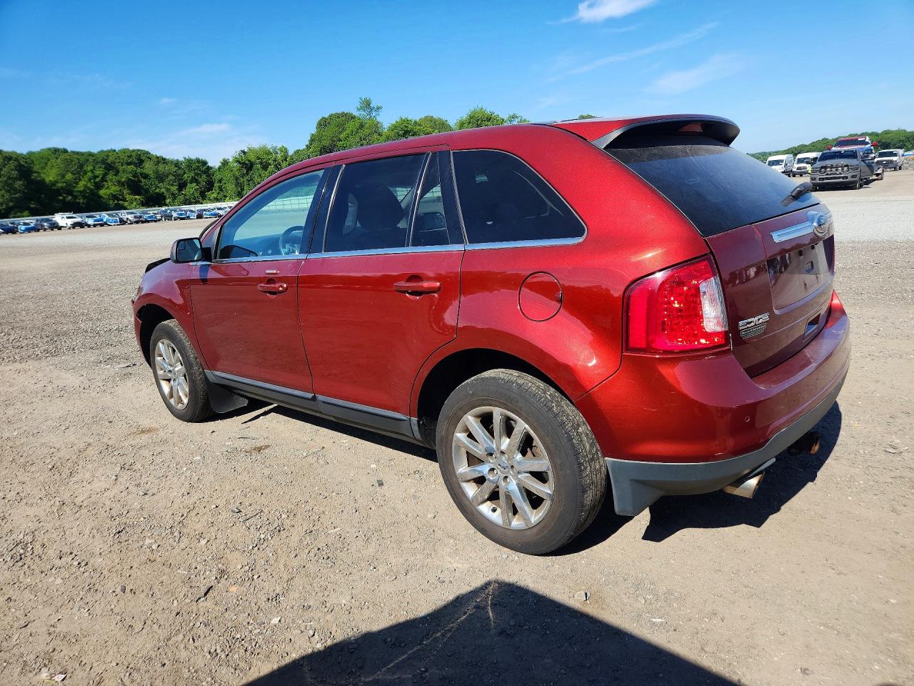 2014 Ford Edge Limited Red vin: 2FMDK4KC6EBA57184