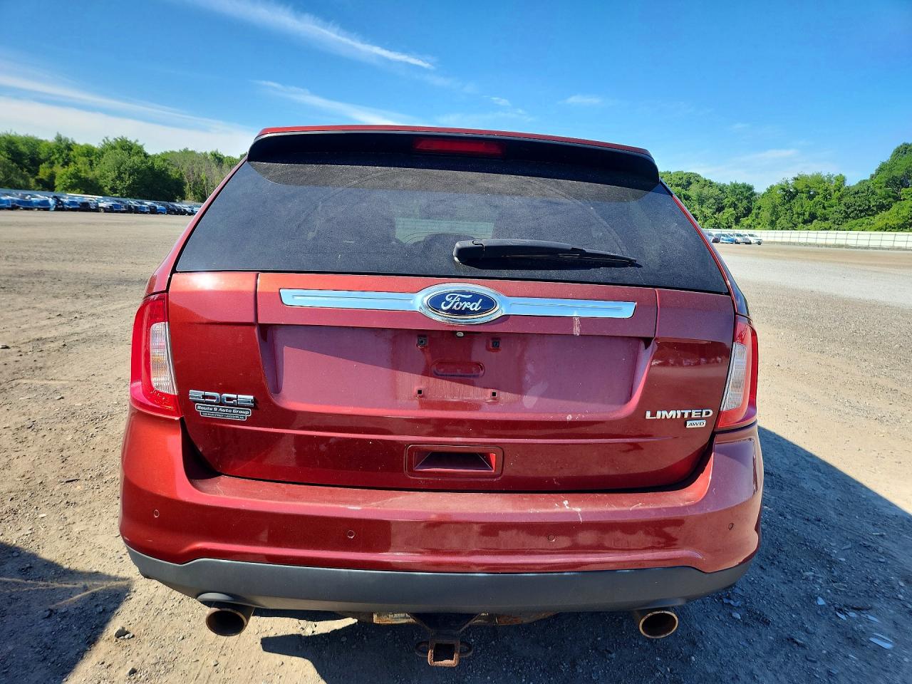 2014 Ford Edge Limited Red vin: 2FMDK4KC6EBA57184
