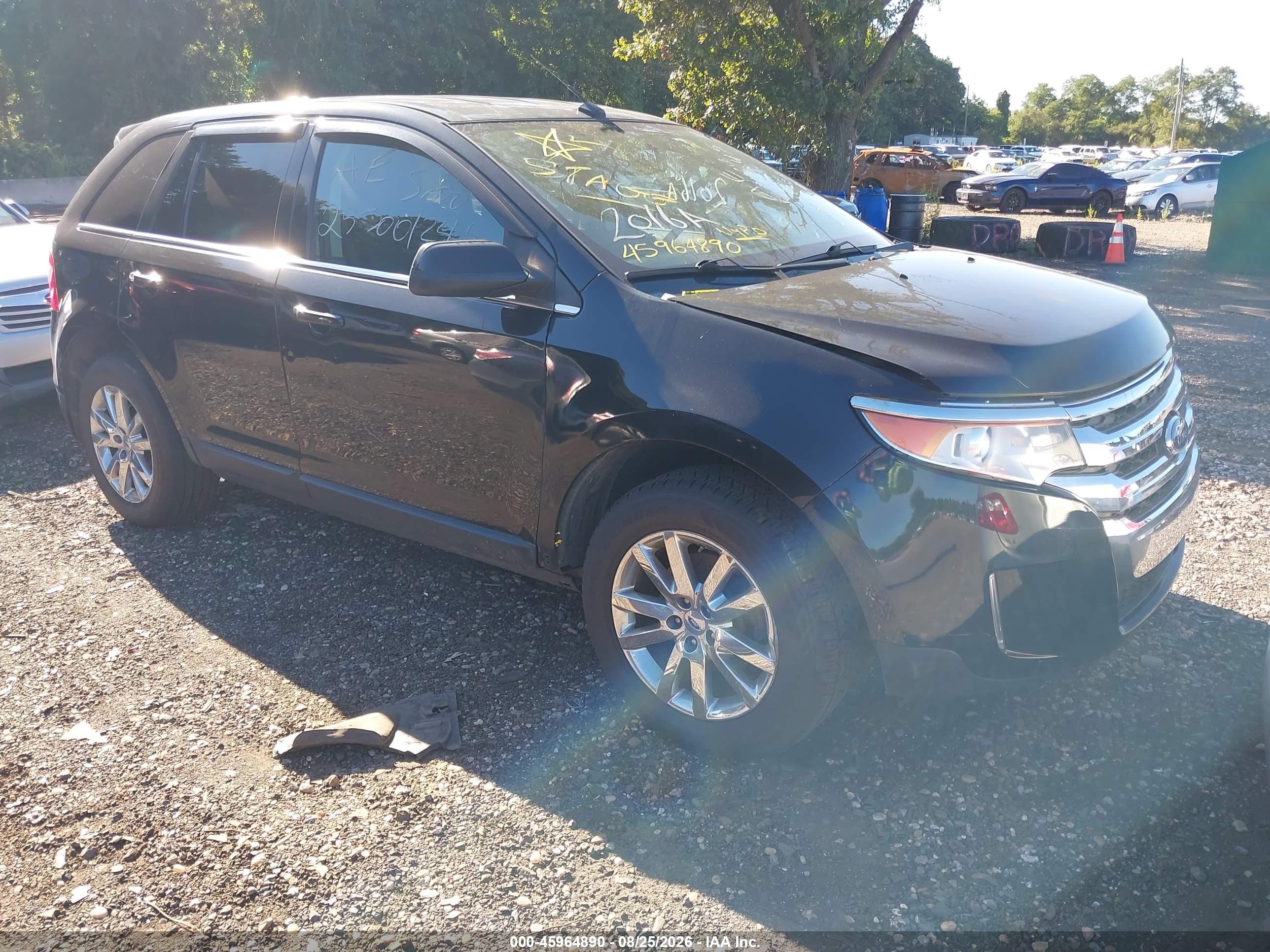 2014 Ford Edge Limited Black vin: 2FMDK4KC6EBA58464