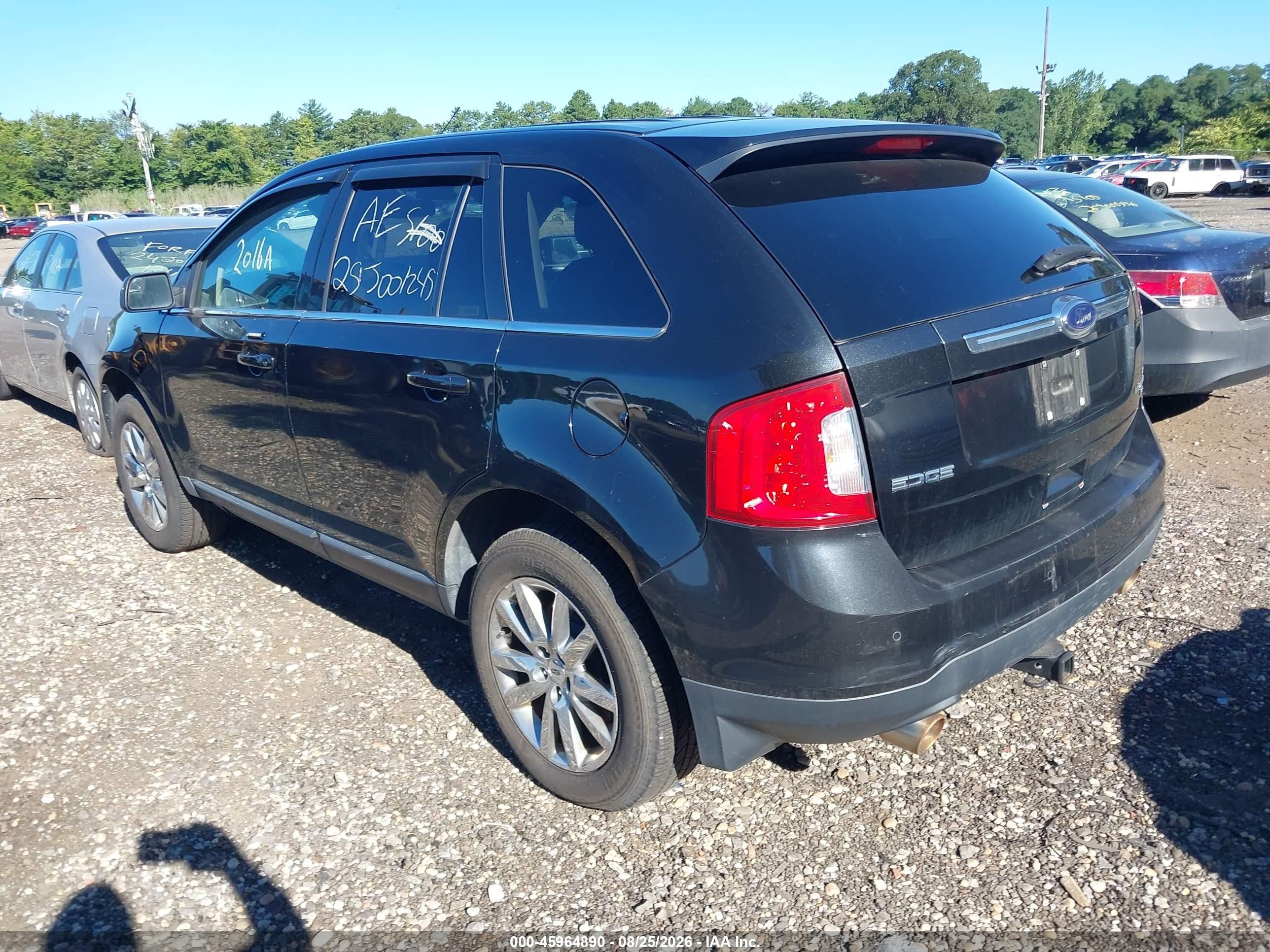 2014 Ford Edge Limited Black vin: 2FMDK4KC6EBA58464