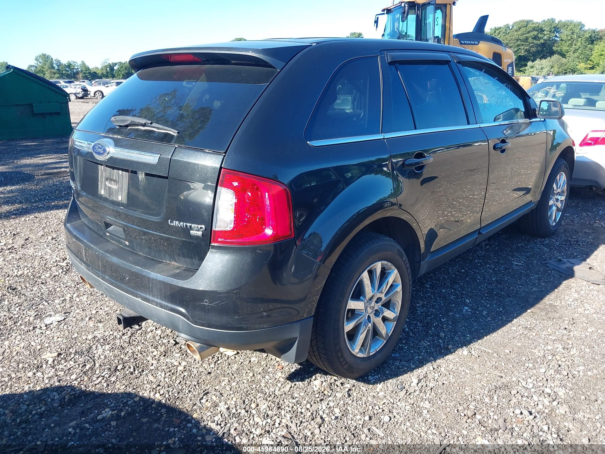 2014 Ford Edge Limited Black vin: 2FMDK4KC6EBA58464