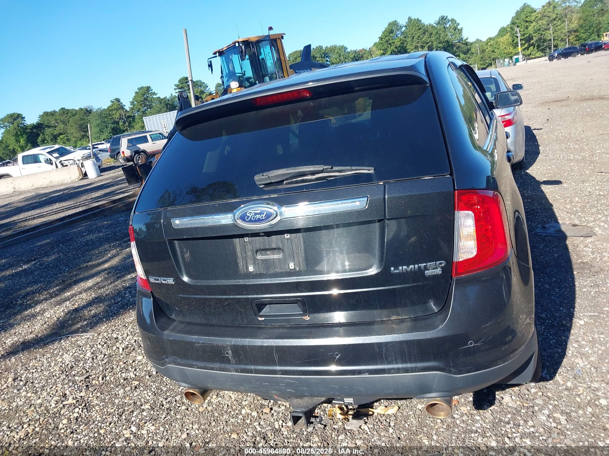 2014 Ford Edge Limited Black vin: 2FMDK4KC6EBA58464