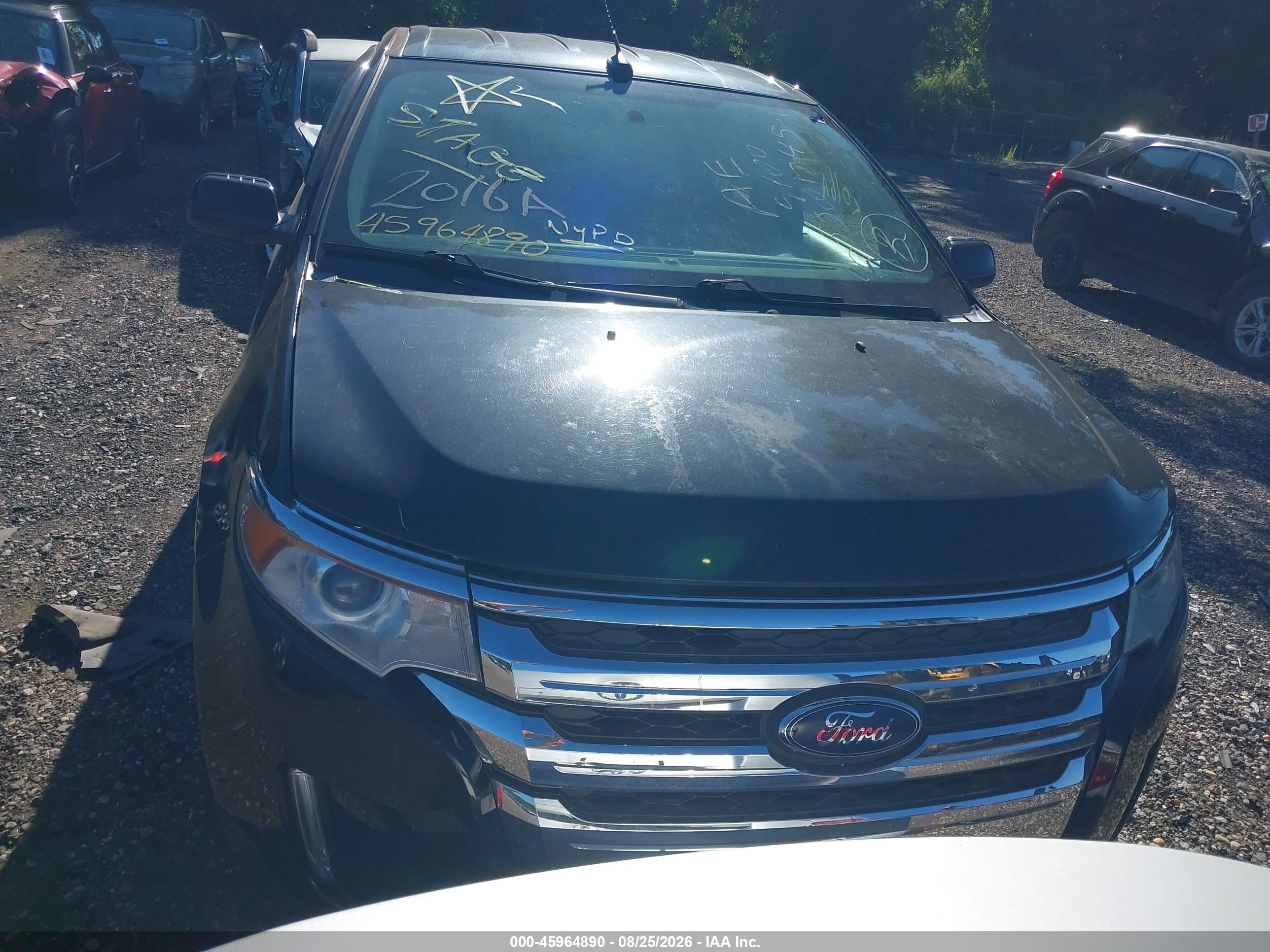 2014 Ford Edge Limited Black vin: 2FMDK4KC6EBA58464