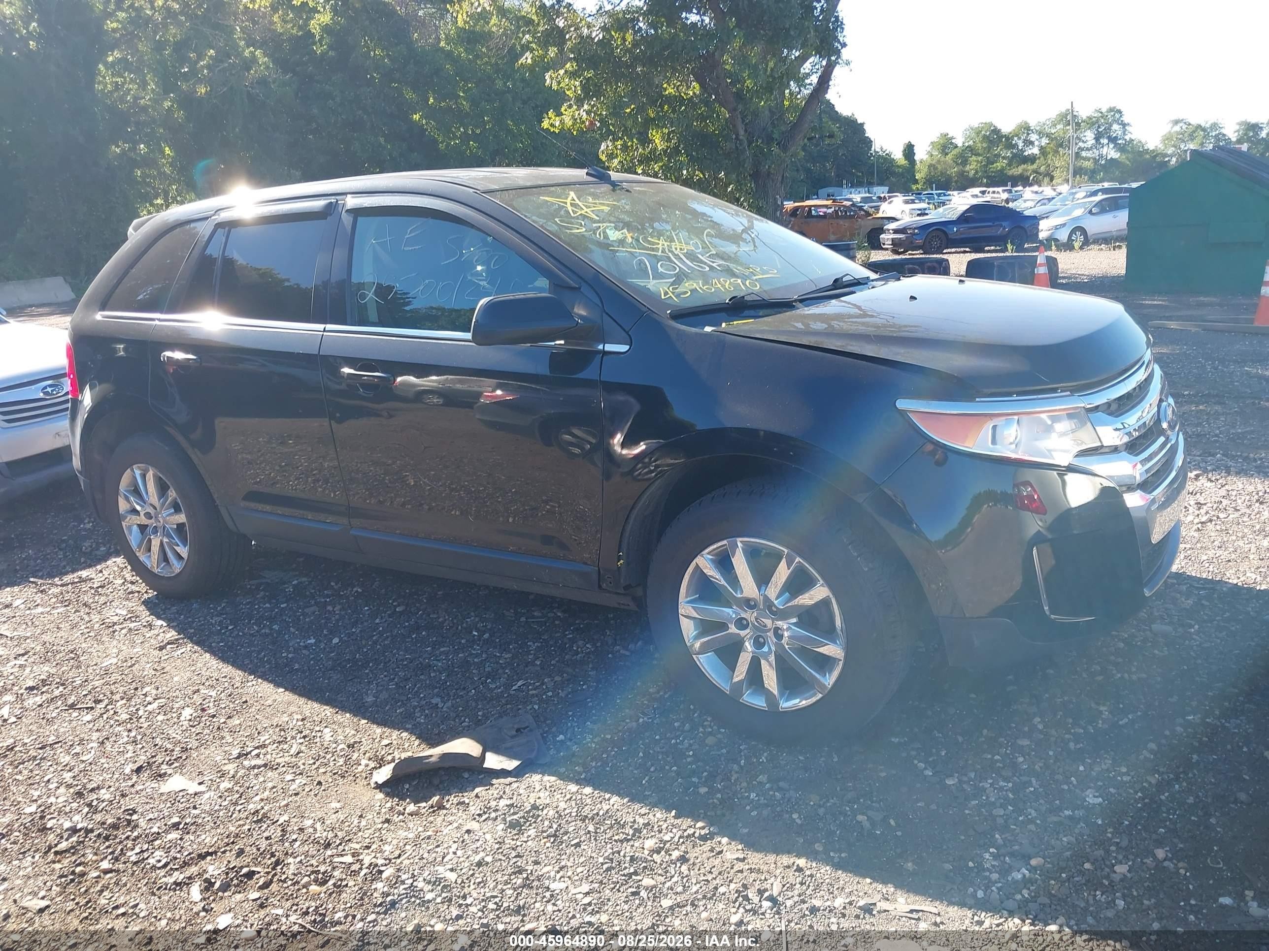 2014 Ford Edge Limited Black vin: 2FMDK4KC6EBA58464