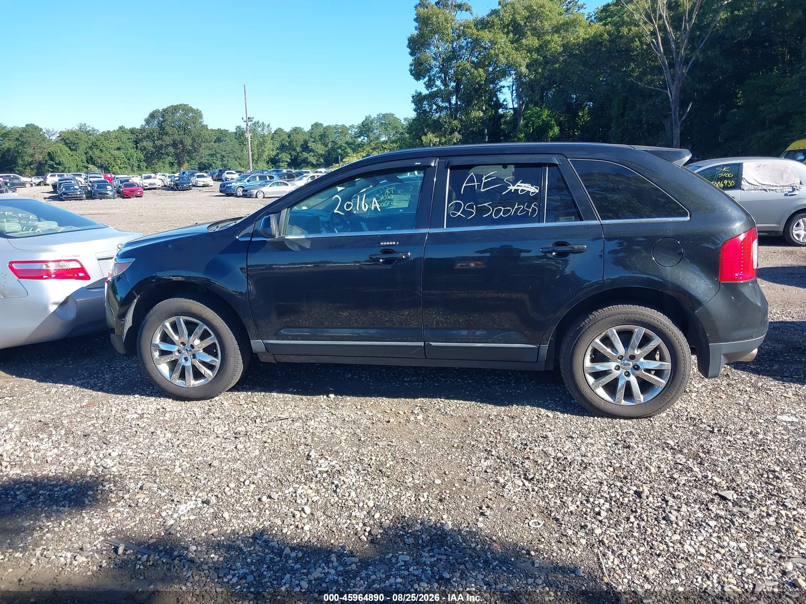 2014 Ford Edge Limited Black vin: 2FMDK4KC6EBA58464