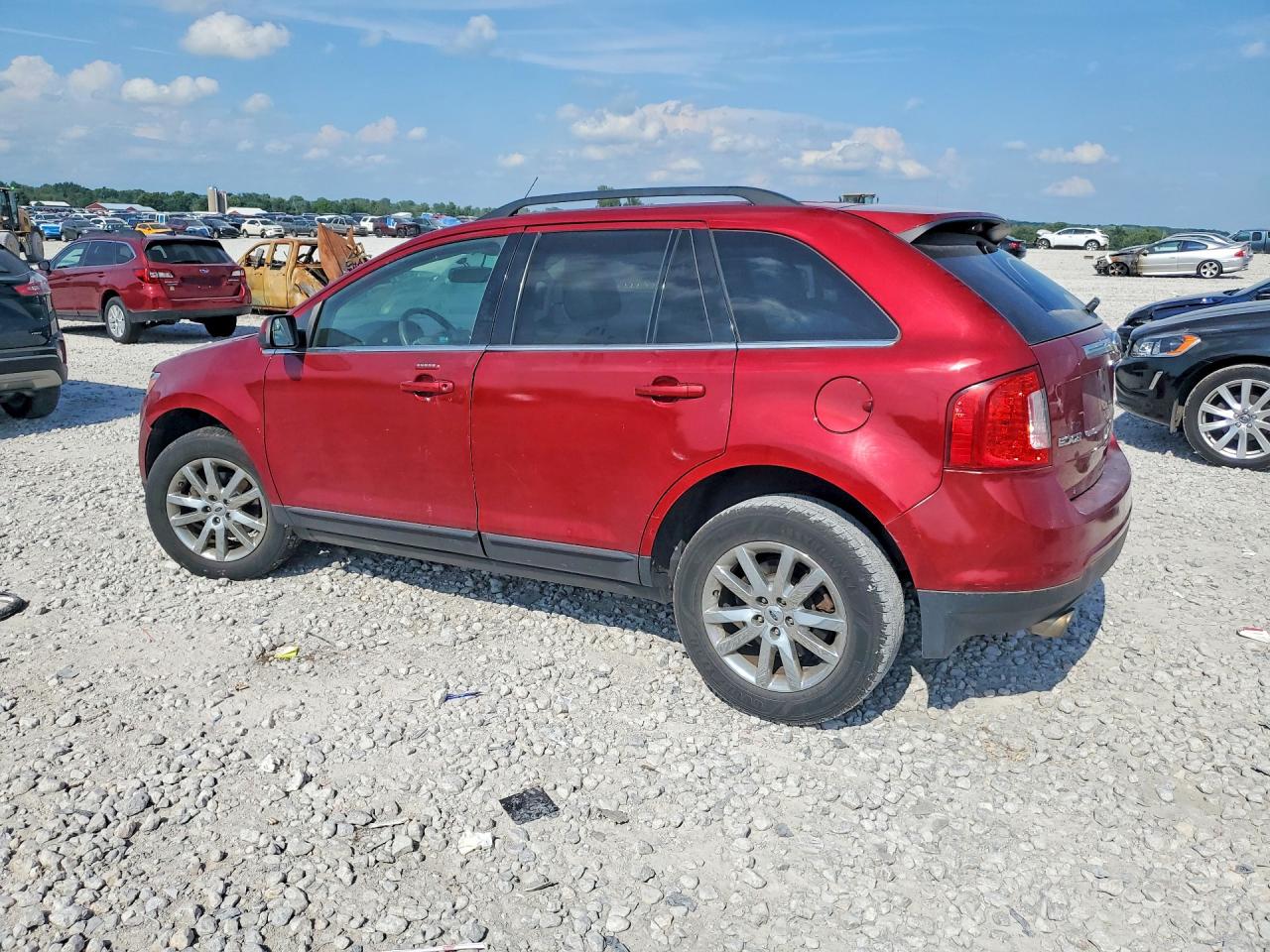 2014 Ford Edge Limited Red vin: 2FMDK4KC6EBA84451