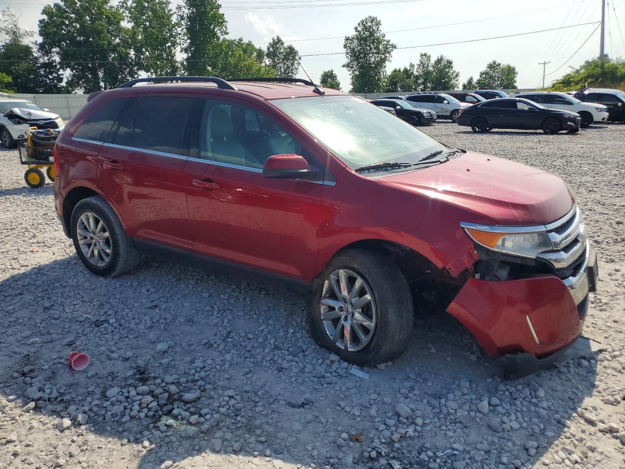 2014 Ford Edge Limited Red vin: 2FMDK4KC6EBA84451